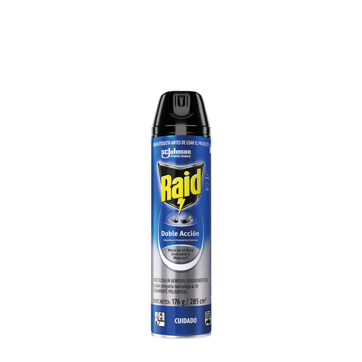 Insecticida Doble Acción Para Insectos Voladores RAID 285 Ml