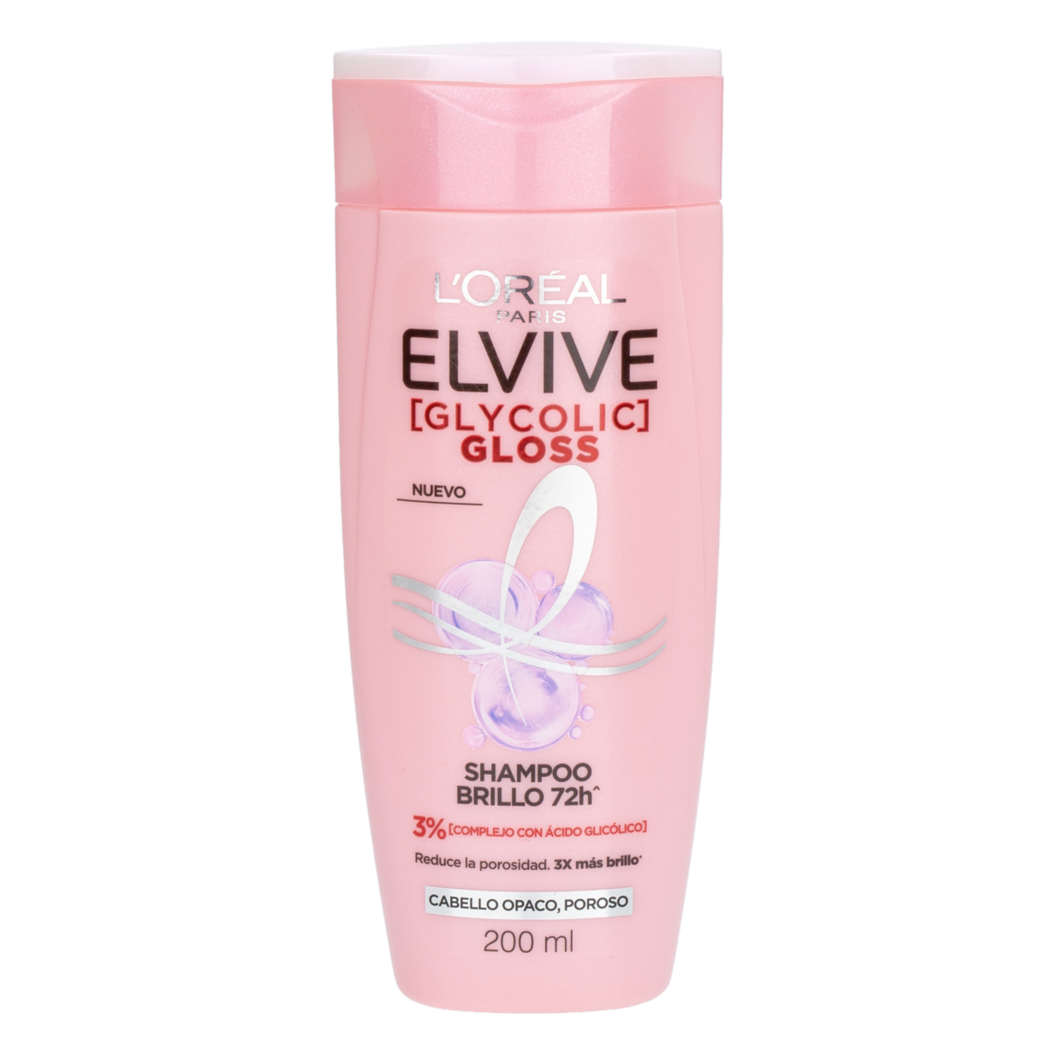 Shampoo De Cabello Glycolic Gloss Brillo ELVIVE L’ORÉAL 200 Ml