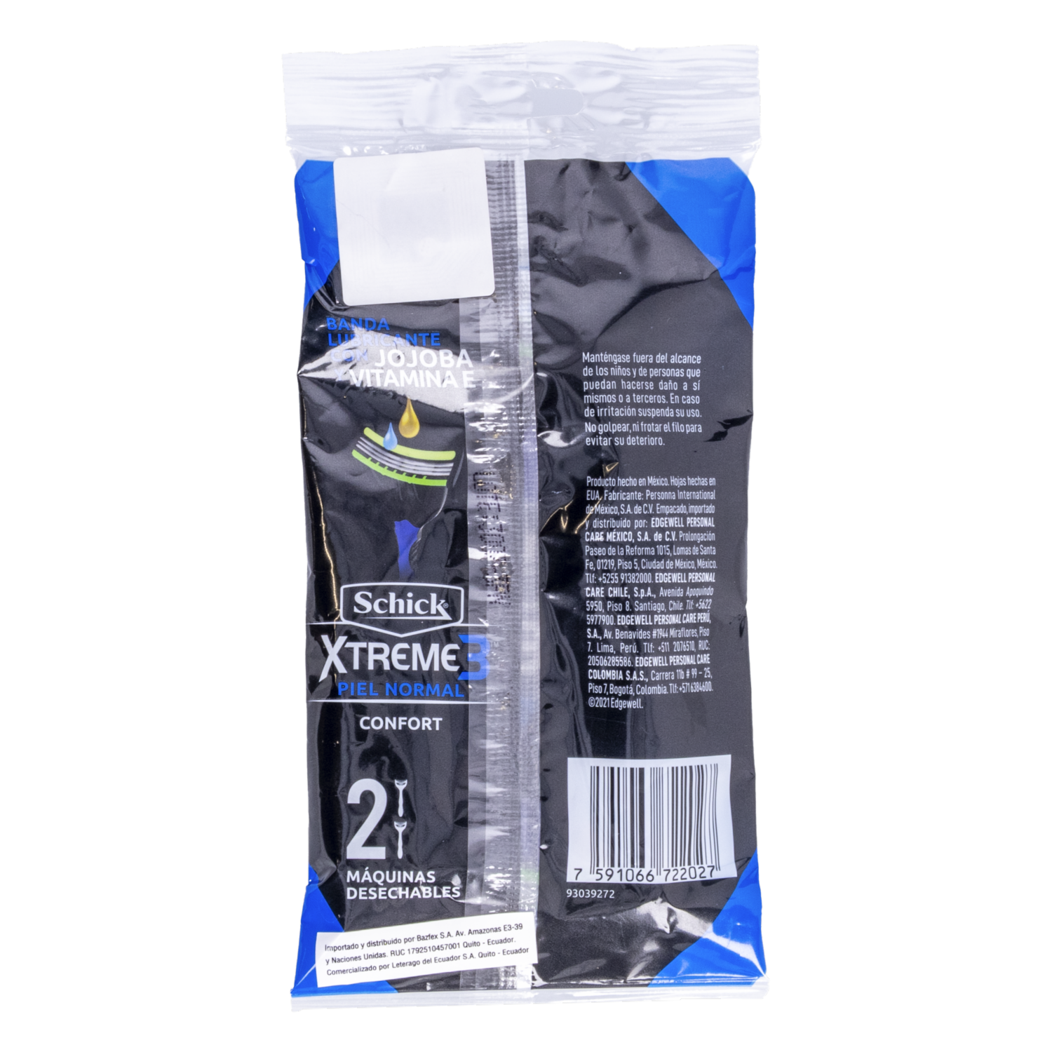 Afeitadora Desechable Para Hombre Xtreme3 Normal SCHICK X2 Uds