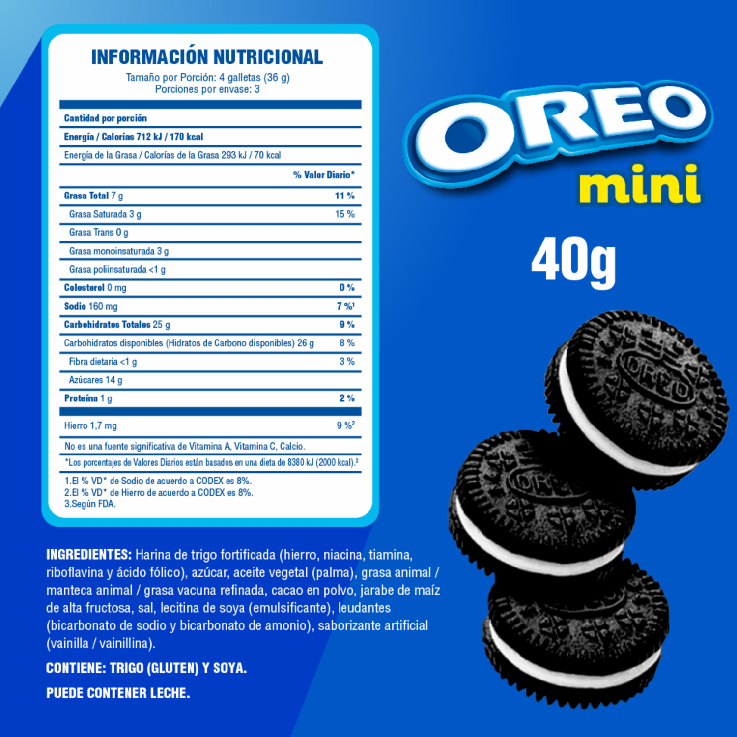 Galletas Dulces Mini Sabor Original OREO 40 G