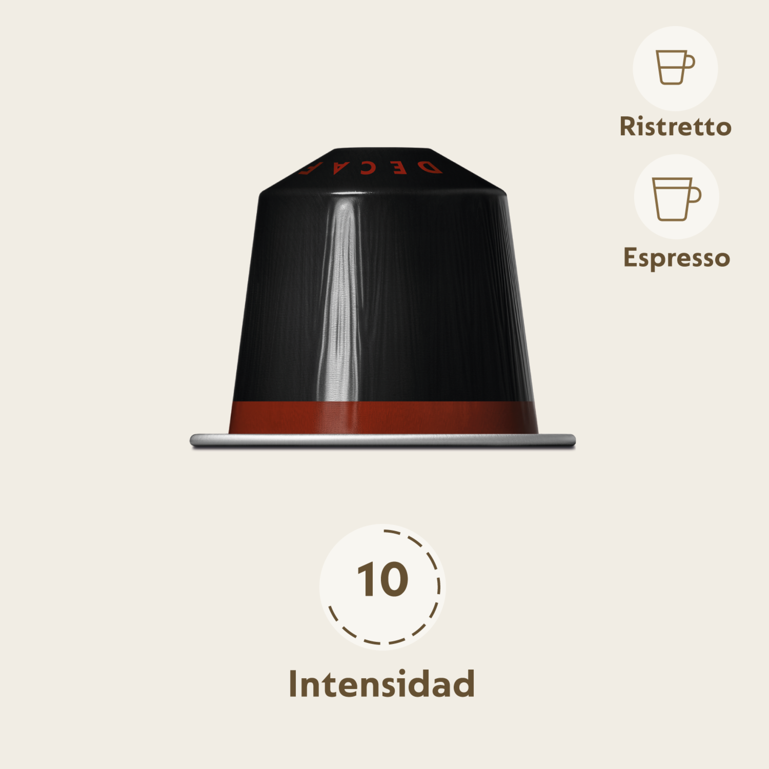 Ristretto Decaffeinato NESPRESSO 1 Sleeve 10 Cápsulas