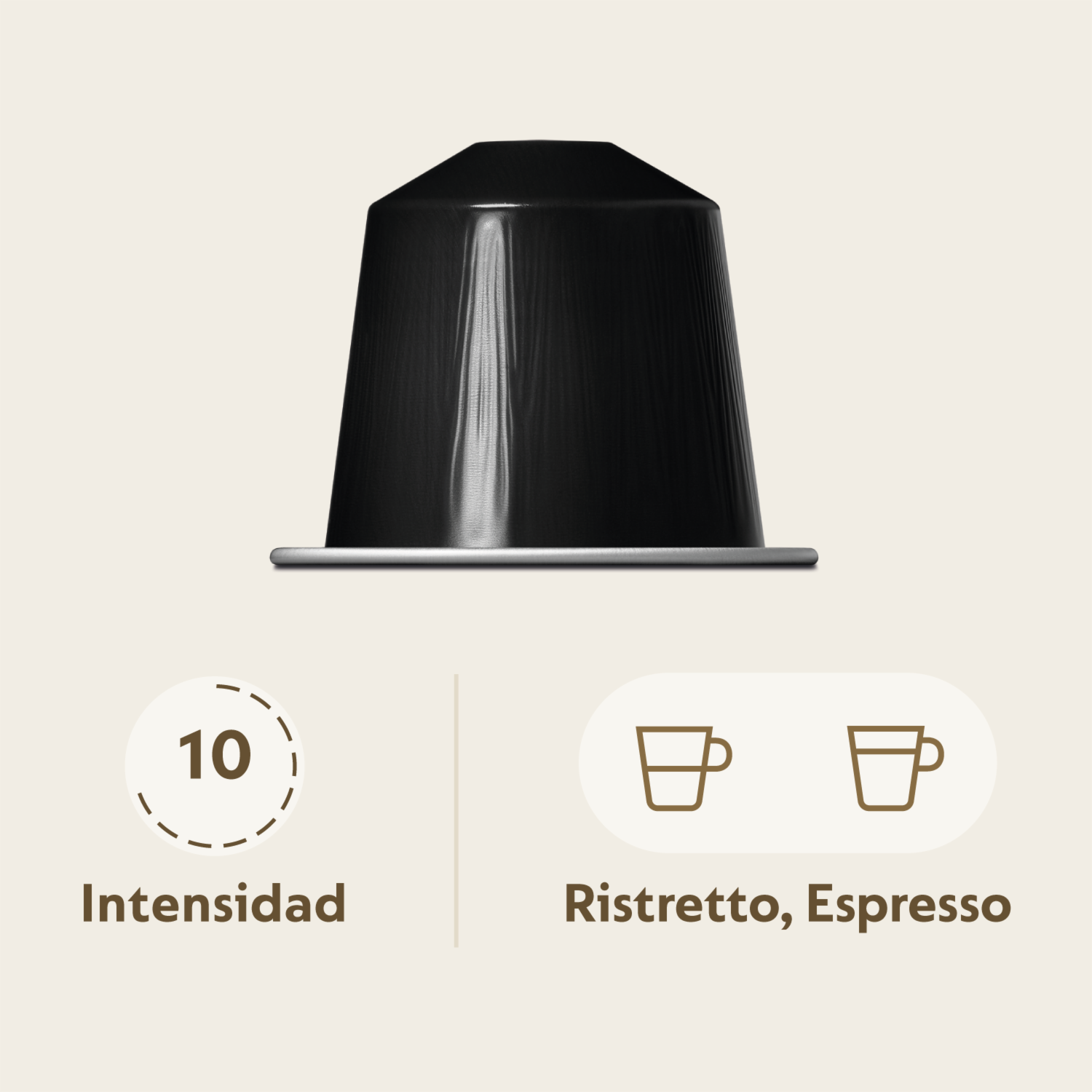 Ristretto Italiano Café Potente Y Diferente NESPRESSO 1 Sleeve 10 Cápsulas