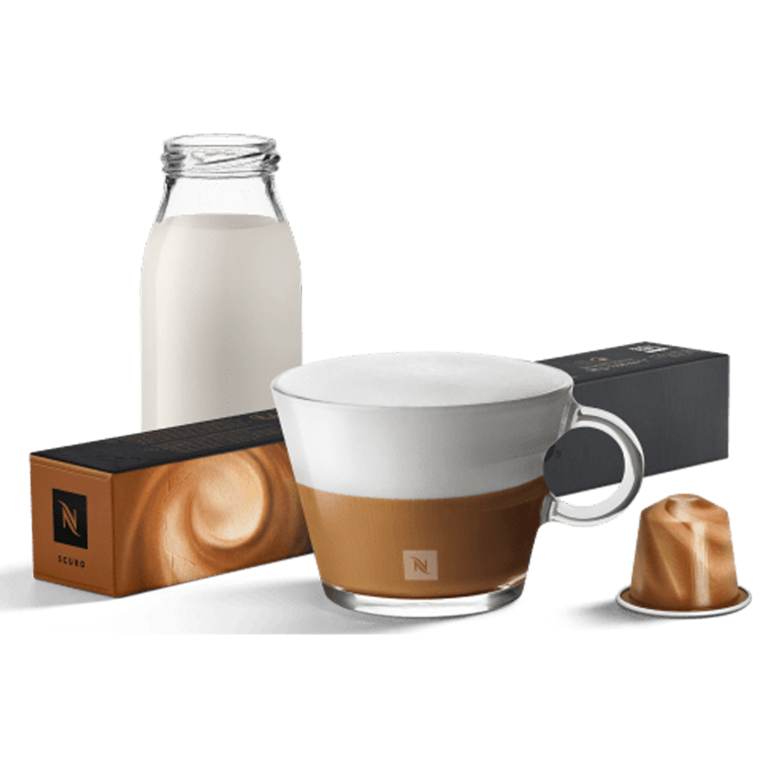 Scuro Para Recetas Con Leche Intensas Y Balanceadas NESPRESSO 1 Sleeve 10 Cápsulas