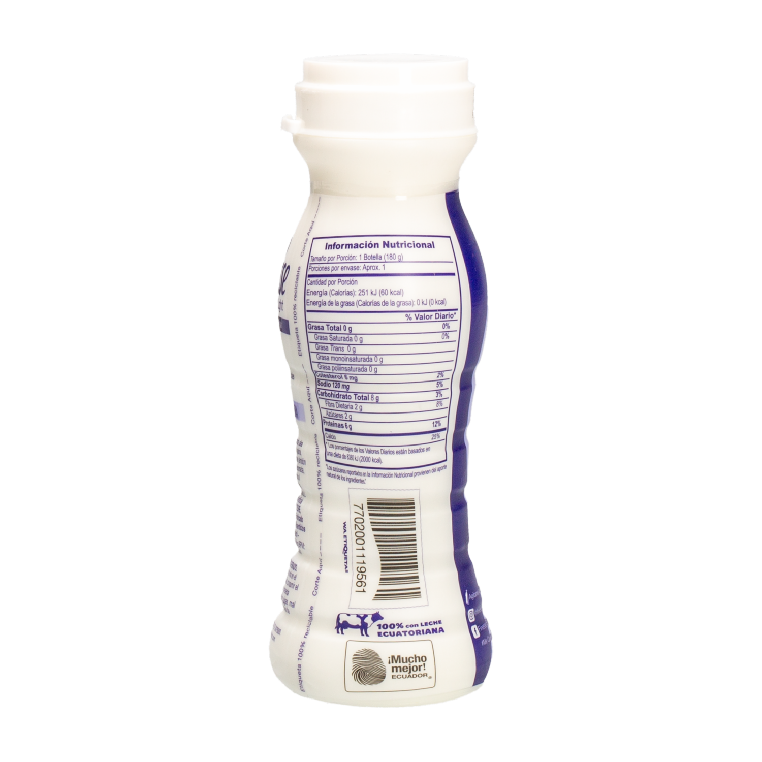 Yogurt Deslactosado Aloe Vera FINESSE 180 G