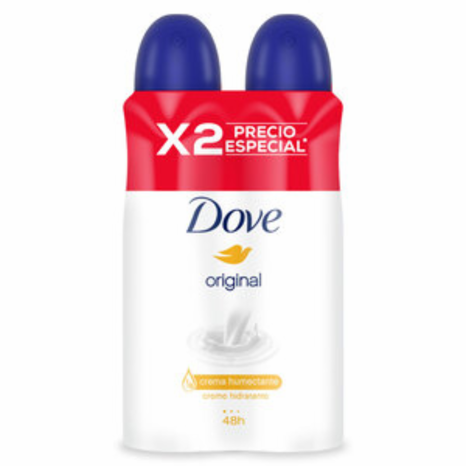 Desodorante En Aerosol Para Dama Fragancia Original DOVE 2 X 89 G