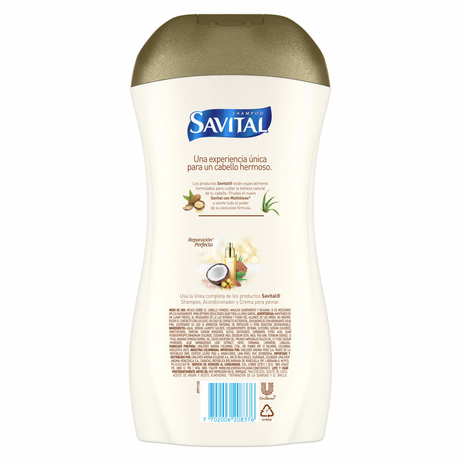 Shampoo De Cabello Con Multiaceites SAVITAL 510 Ml