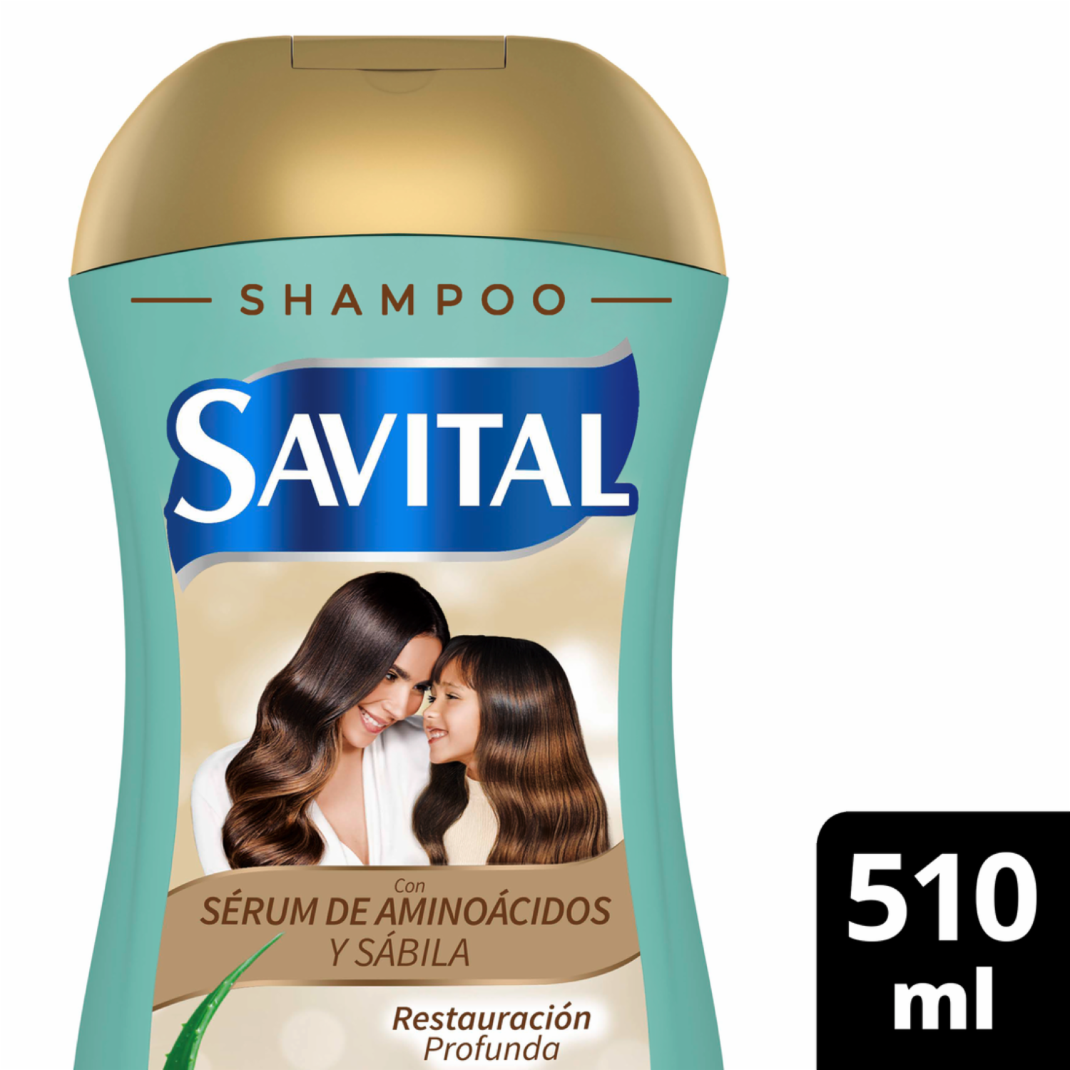 Shampoo De Cabello Con Serúm De Aminoácidos Y Sábila SAVITAL 510 Ml