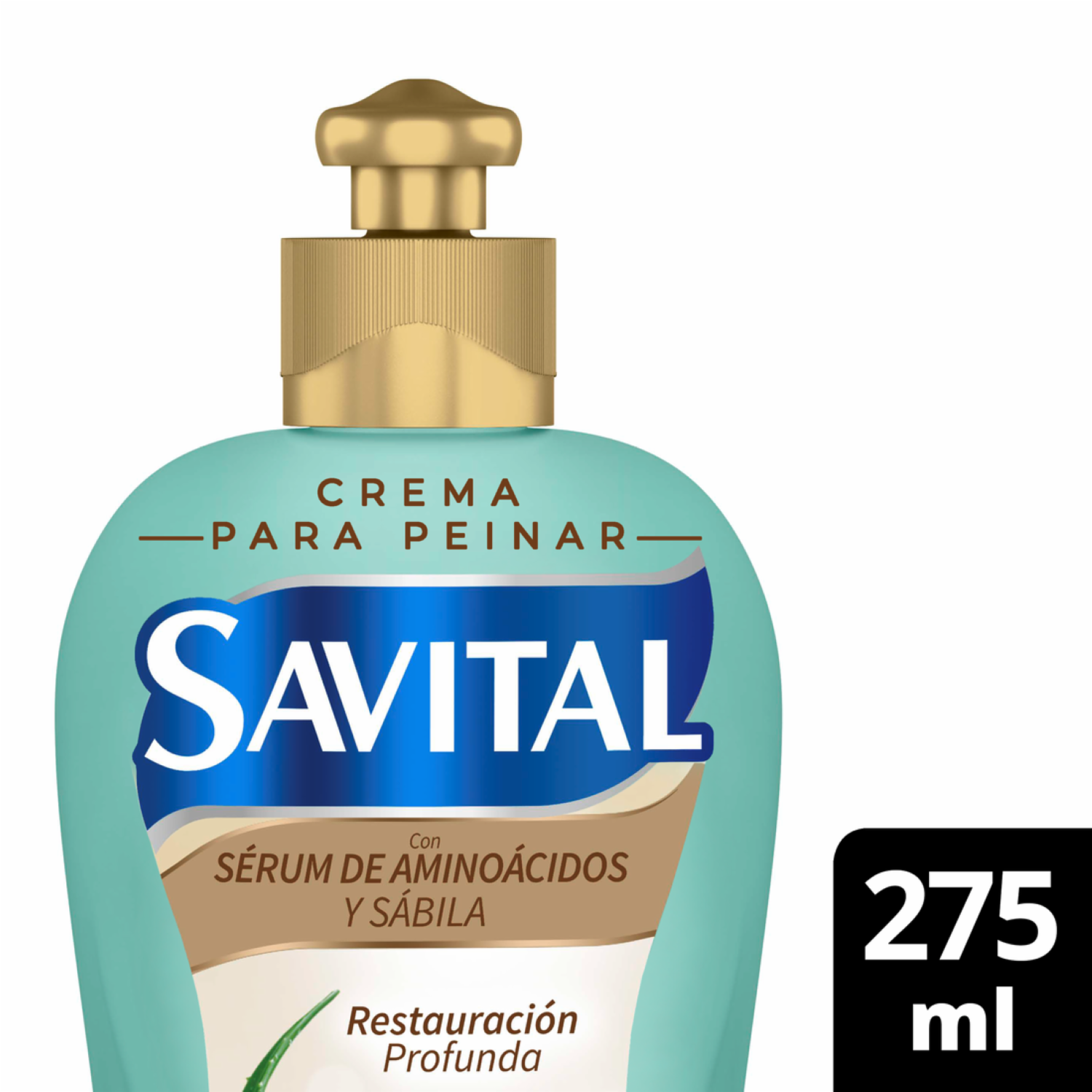 Crema Tratamiento Capilar Con Serúm De Aminoácidos Y Sábila SAVITAL 275 Ml