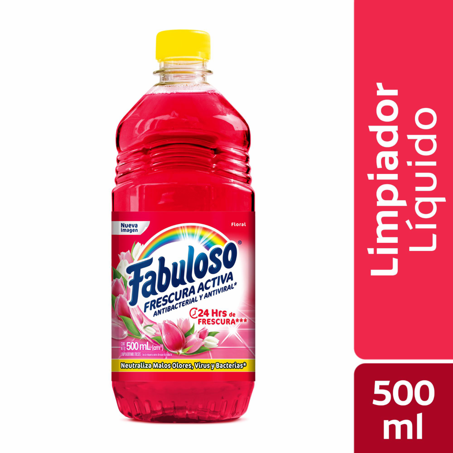 Limpiador Líquido Antibacterial Desinfectante Floral FABULOSO 500 Ml