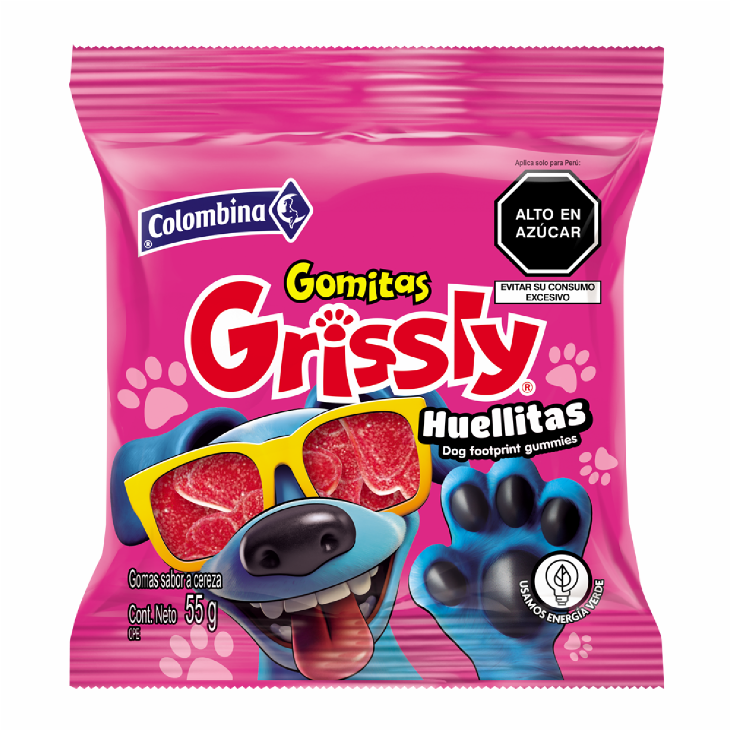 Gomitas Huellitas GRISSLY 55 G
