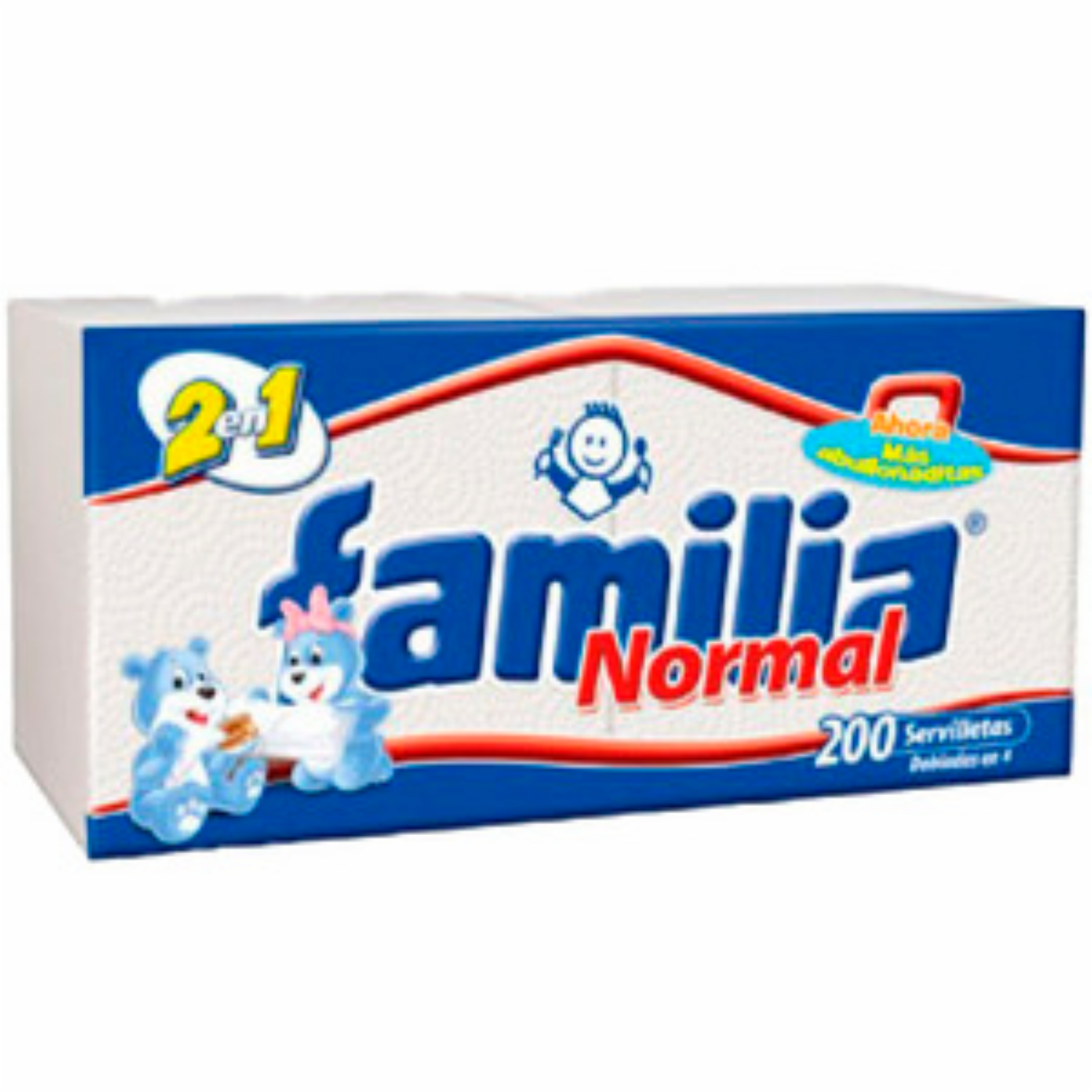 Servilletas 2 En 1 FAMILIA 200 Unidades