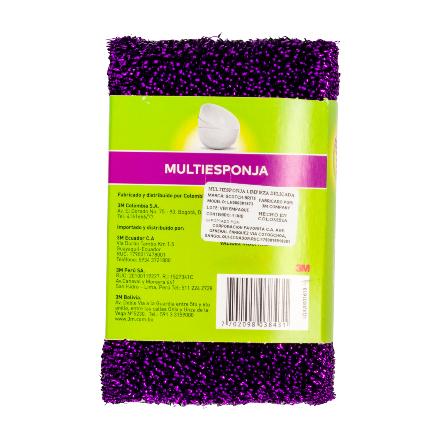 Esponja Varios Colores SCOTCH-BRITE Unidad
