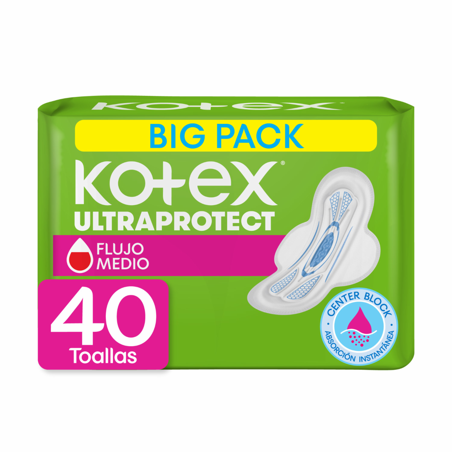 Toallas Higiénicas Femeninas Normal KOTEX X 40 Uds