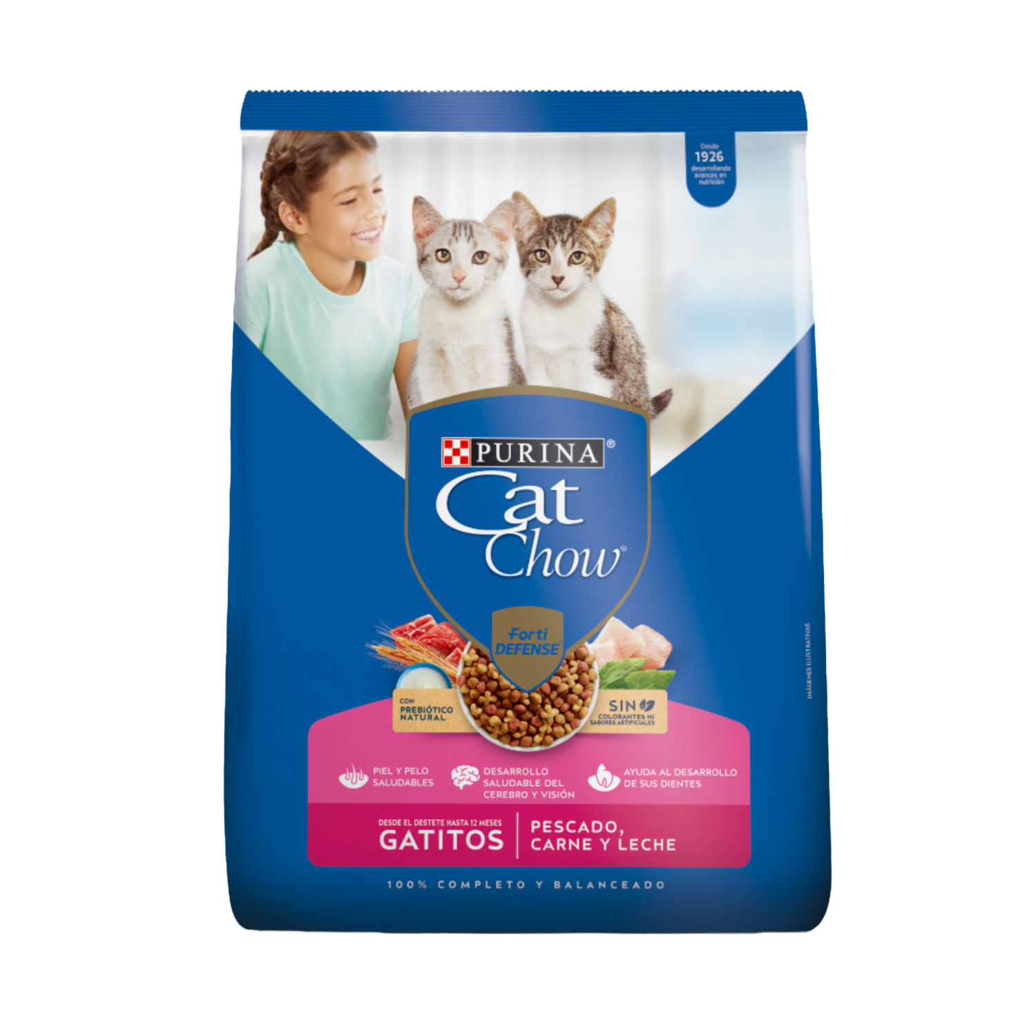 Alimento Para Gatitos Pescado, Carne Y Leche PURINA CAT CHOW 1500 G