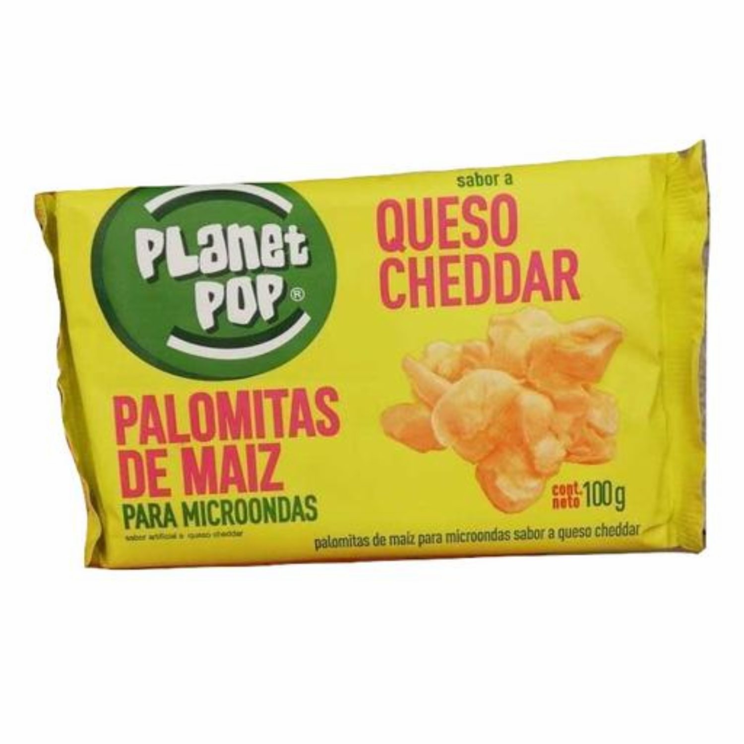 Canguil Para Microondas Con Queso Cheddar PLANET POP 100 G