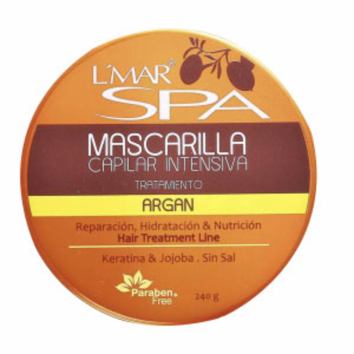 Tratamiento Capilar Mascara Intensiva Argán L’MAR 240 G