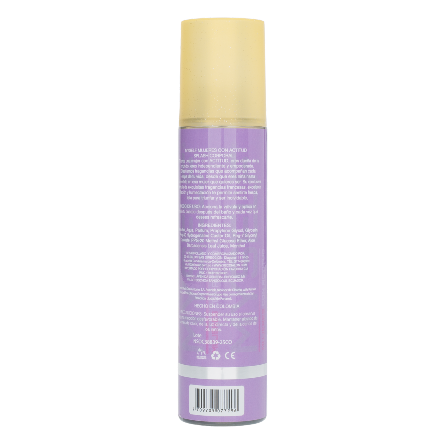 Body Splash Para Mujer Fragancia Gitana MYSELF 260 Ml