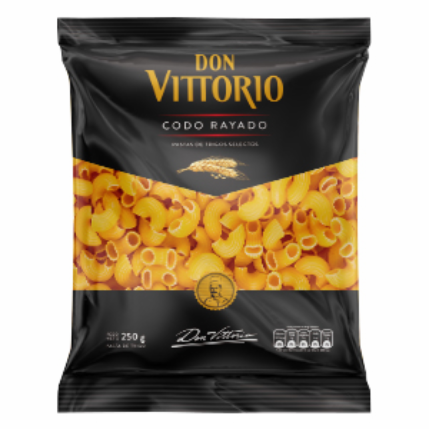 Fideo Codo Rayado DON VITTORIO 250 Gr