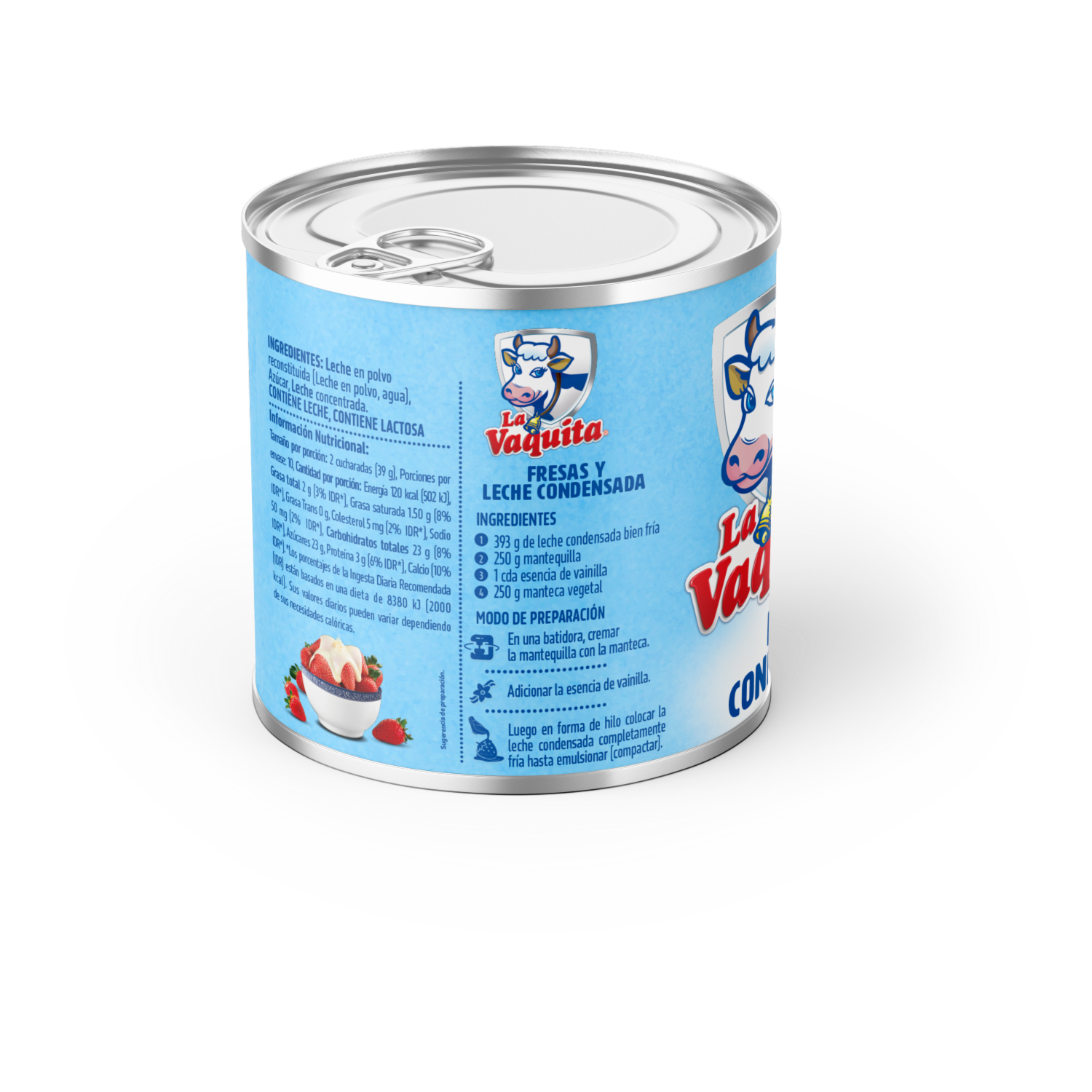 Leche Condensada Semidescremada LA VAQUITA 393 G