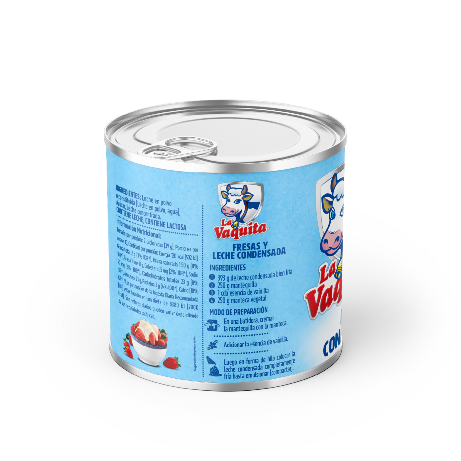 Leche Condensada Semidescremada LA VAQUITA 393 G