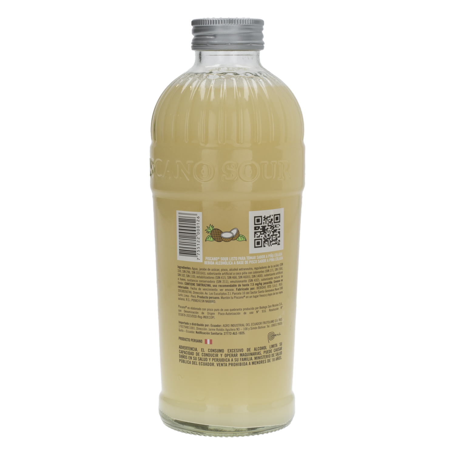 Pisco Sour Sabor Piña Colada PISCANO 700 Ml