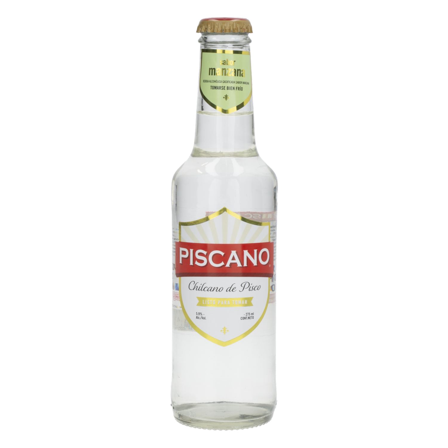 Chilcano De Pisco  Sabor A Manzana PISCANO 275 Ml