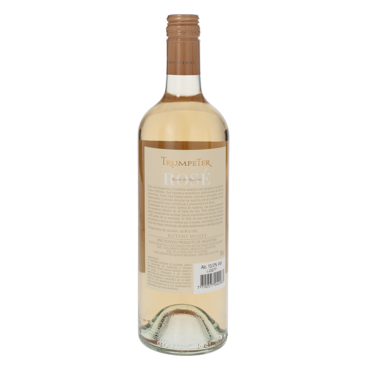 Vino Rosé De Malbec TRUMPETER 750 Ml
