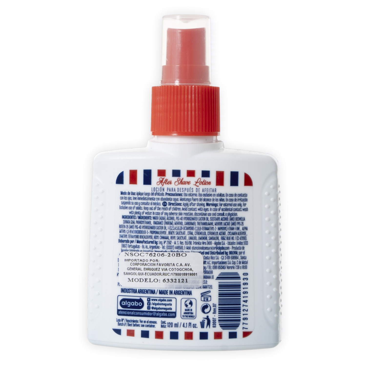 After Shave Loción ALGABO 120 Ml