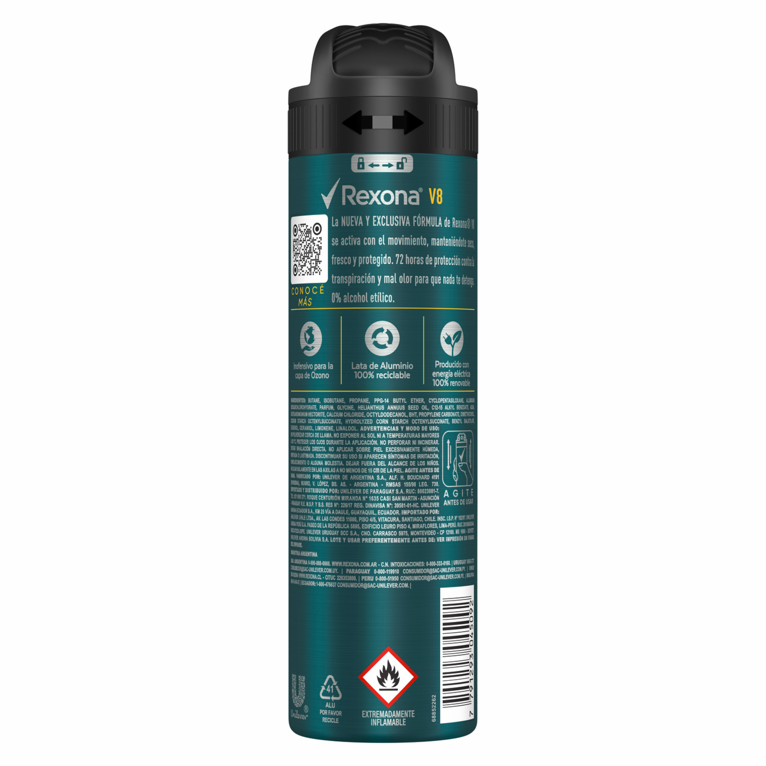 Desodorante En Aerosol V8 REXONA 150 Ml