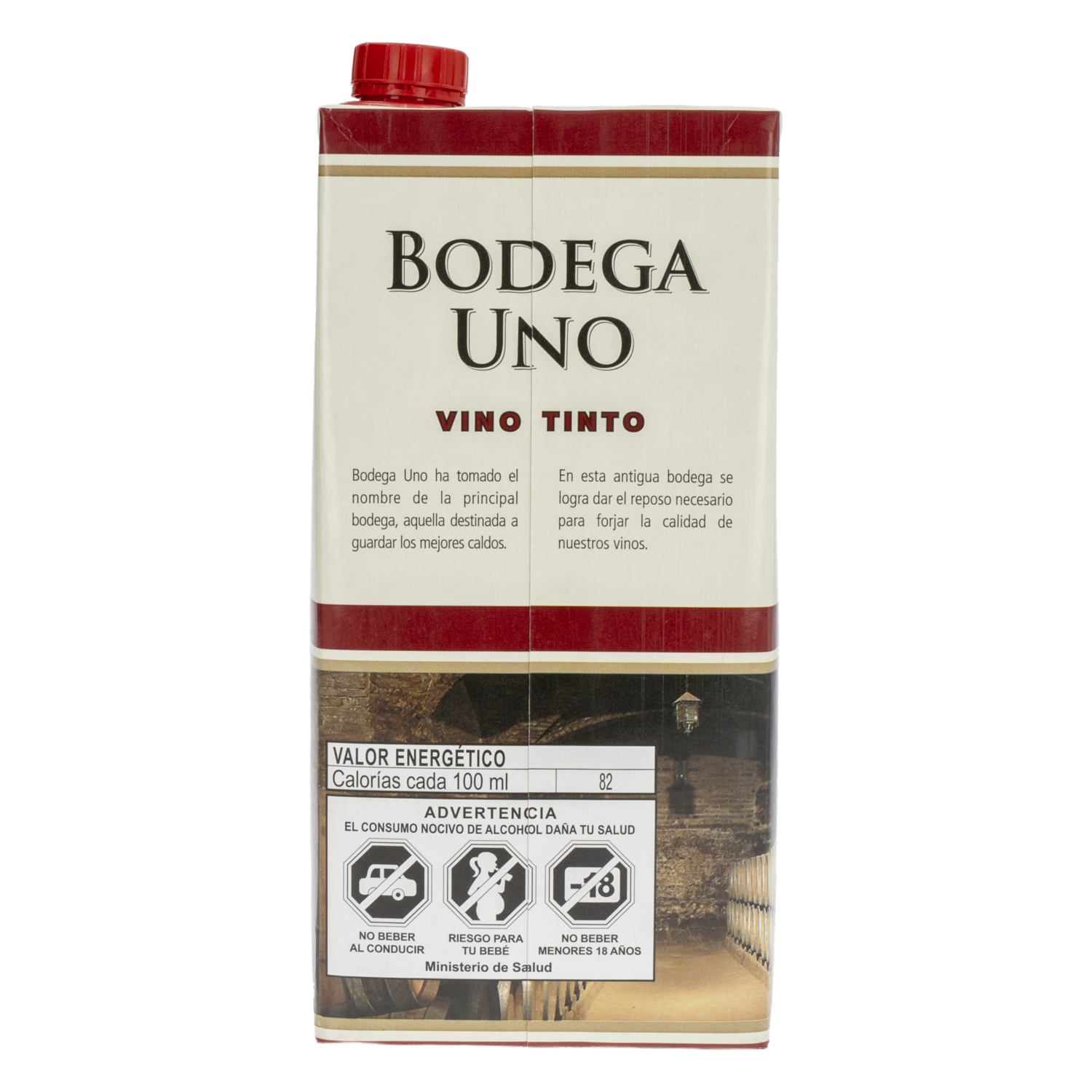 Vino Tinto Tetrapack BODEGA UNO 2 000 Ml