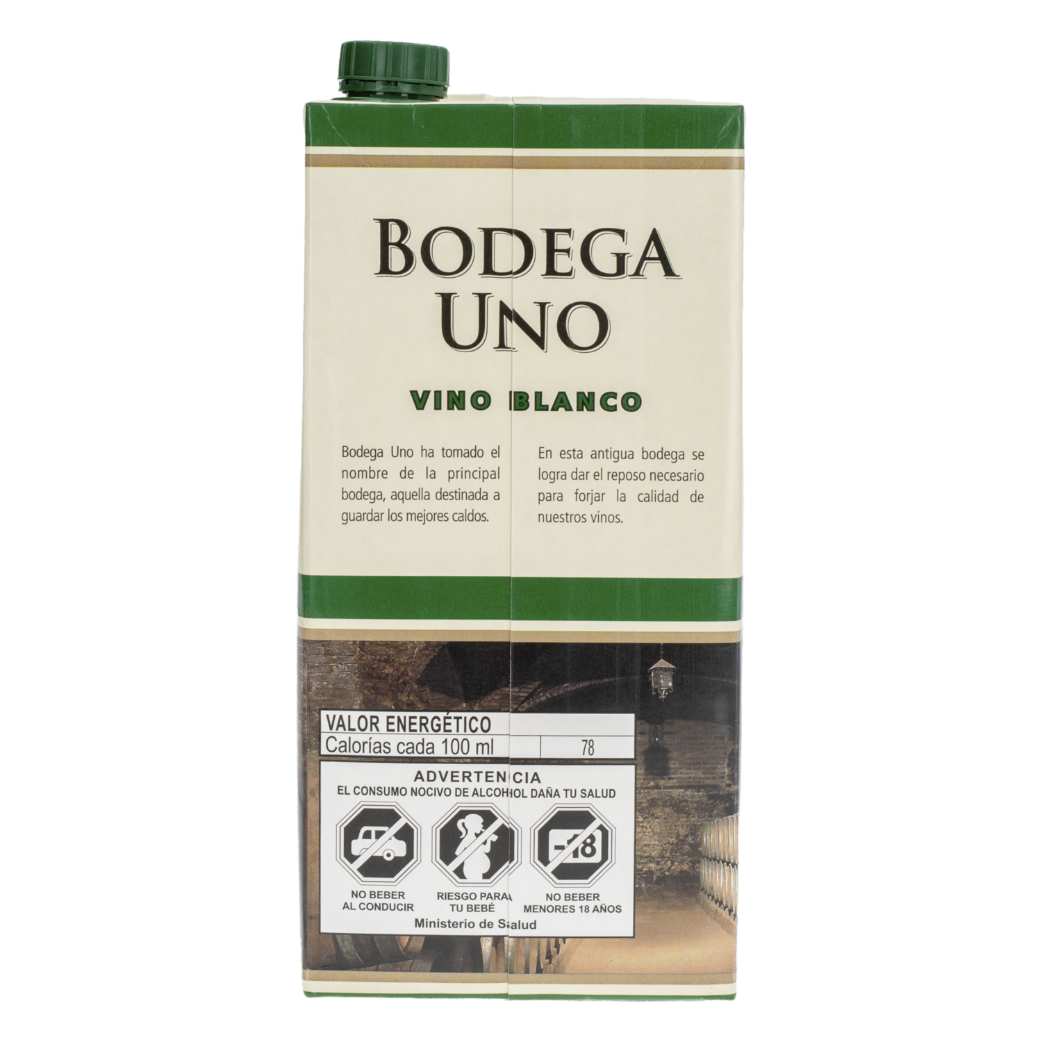 Vino Blanco Tetrapack BODEGA UNO 2 000 Ml