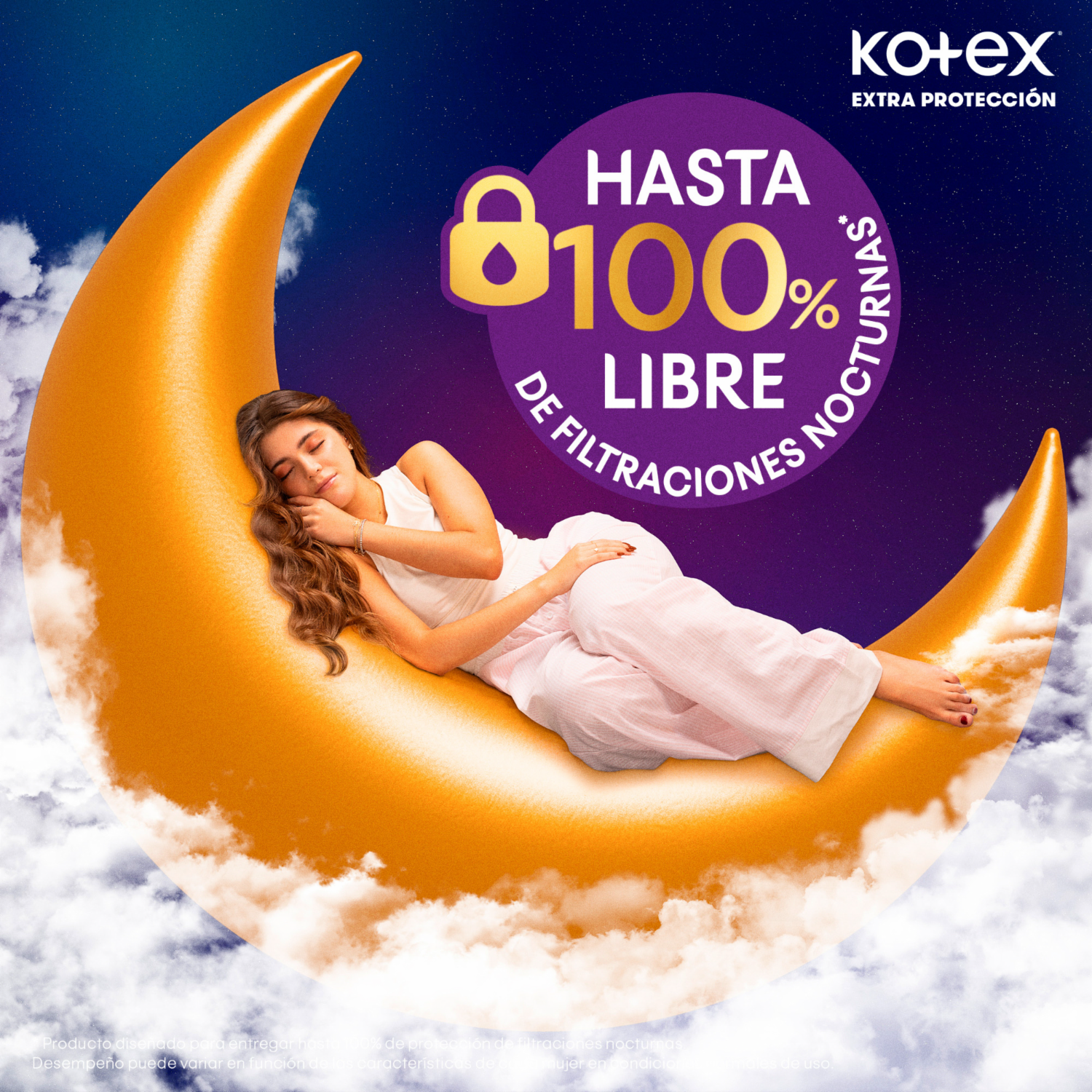 Toalla Higiénica Nocturna Extra Protección KOTEX 20 Unidades