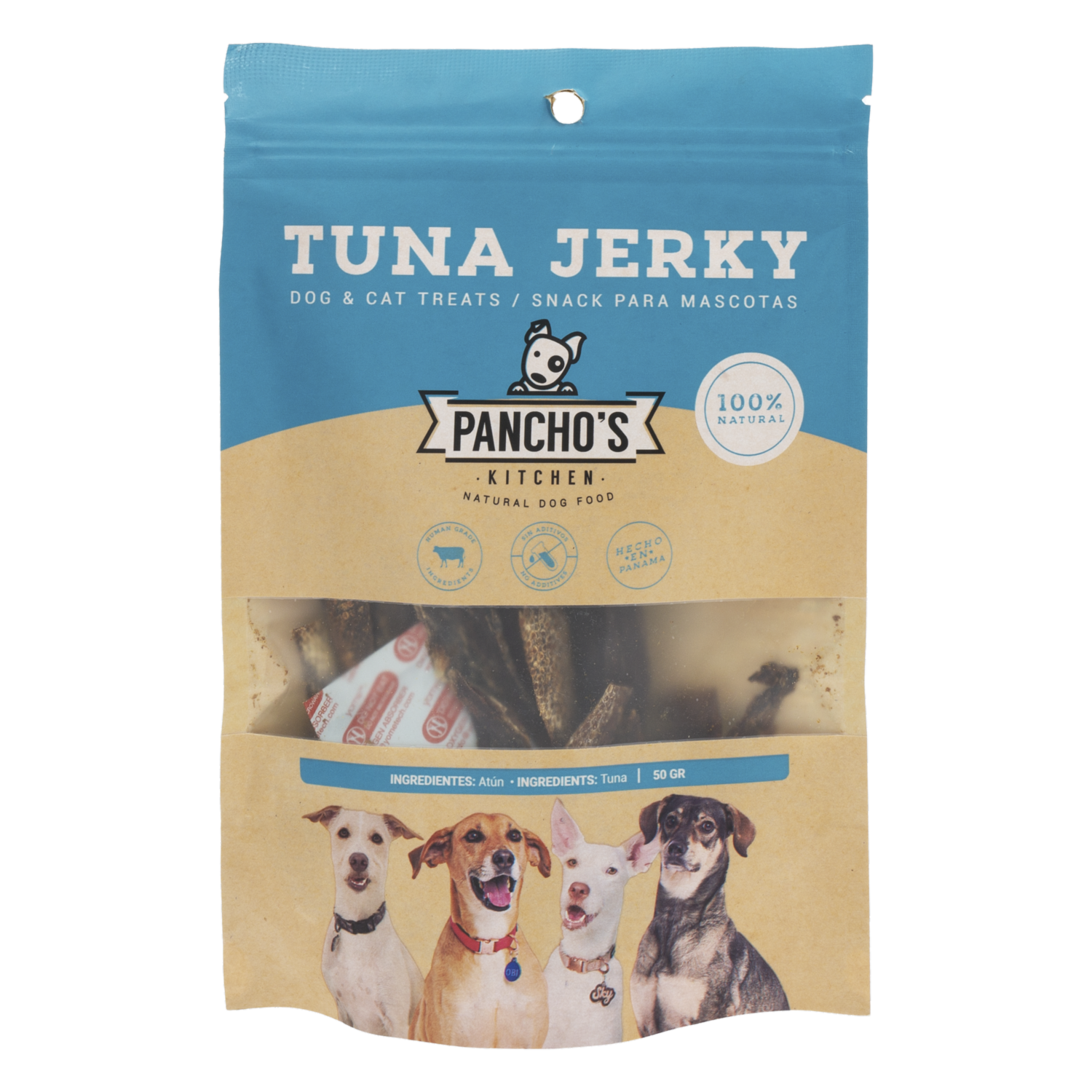 Snack Para Perros Tuna Jerky PANCHO’S KITCHEN 50 G