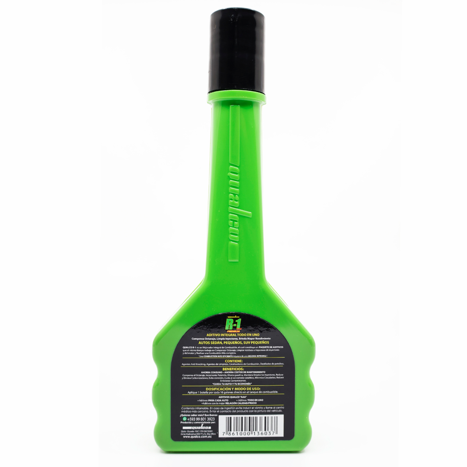 Aditivo Para Gasolina R-1 Autos Sedan, Crossover Y Livianos QUALCO 125 Ml