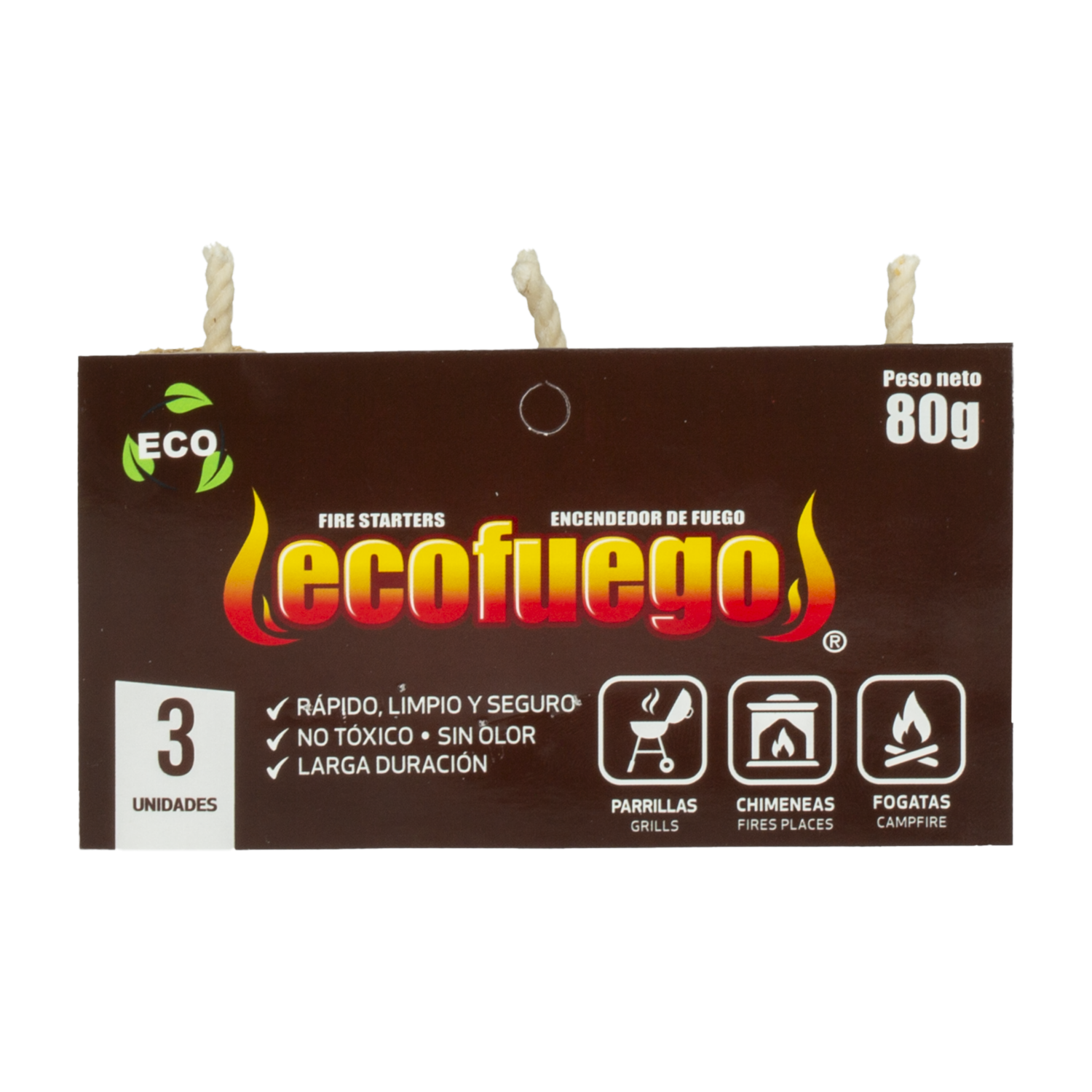 Encendedor De Fuego X3 ECOFUEGO Paquete