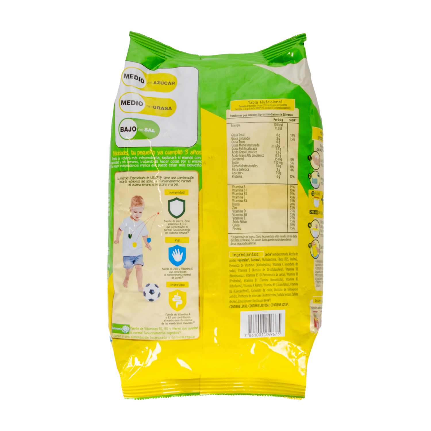 Leche Infantil 3 + Preescolar NIDO 1 Kg
