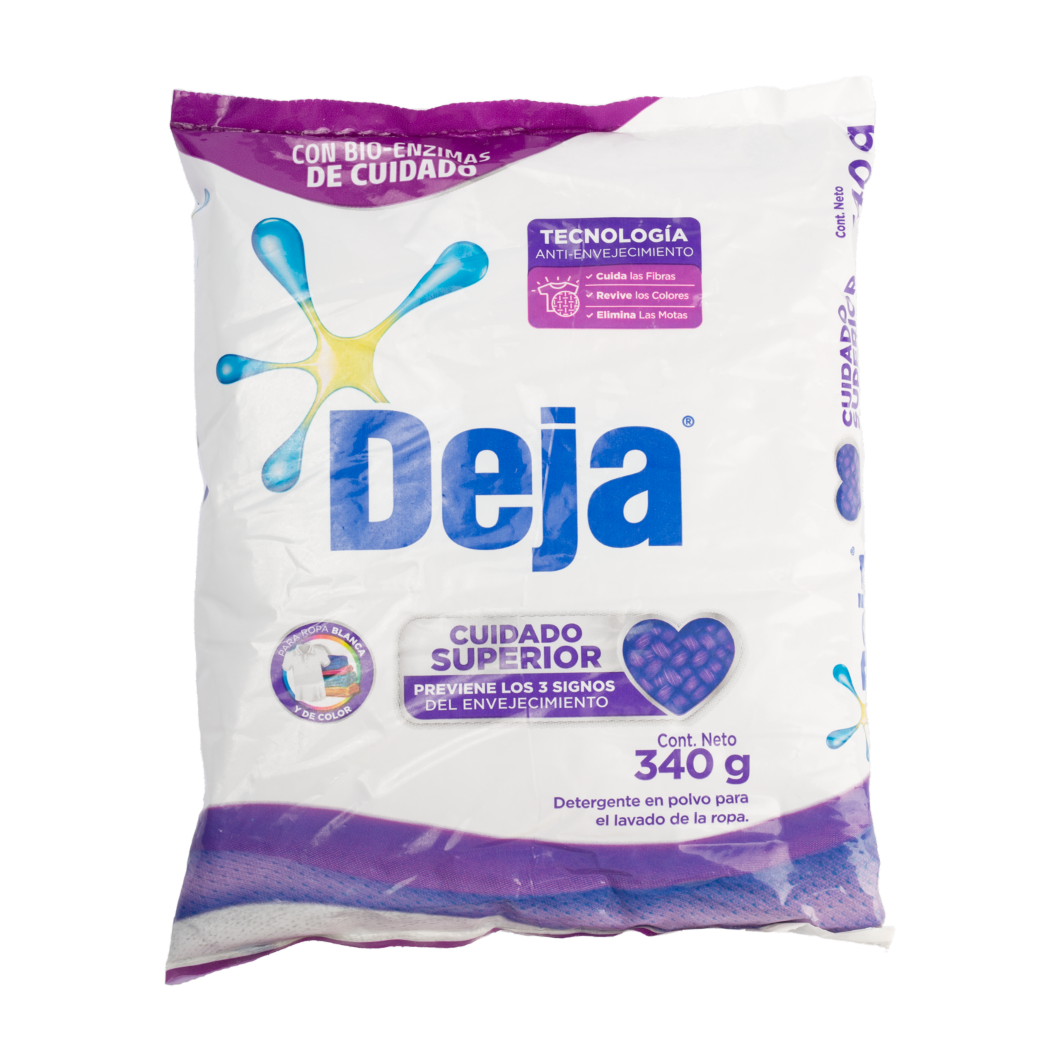 Detergente En Polvo Cuidado Superior DEJA 340 G