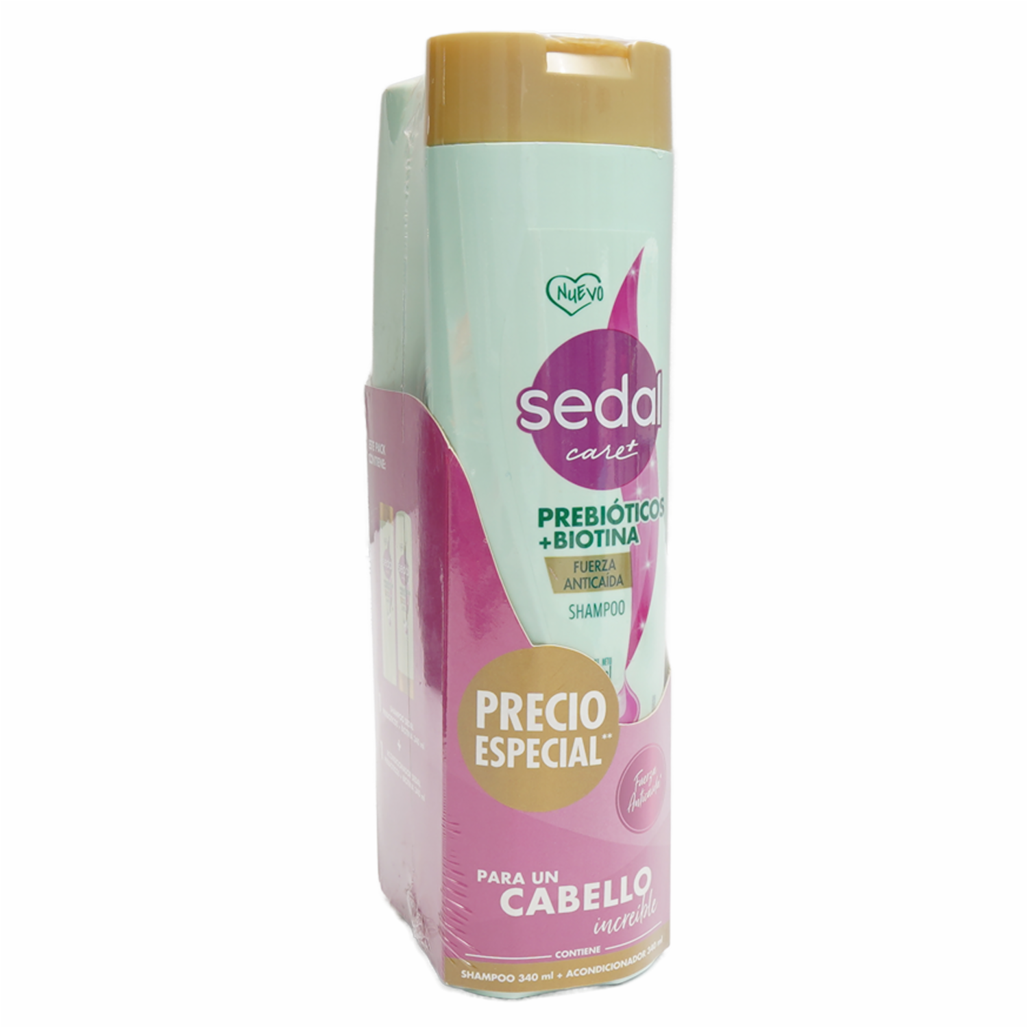 Shampoo De Cabello Mas Acondicionador Prebiótico Con Biotina SEDAL 340 Ml