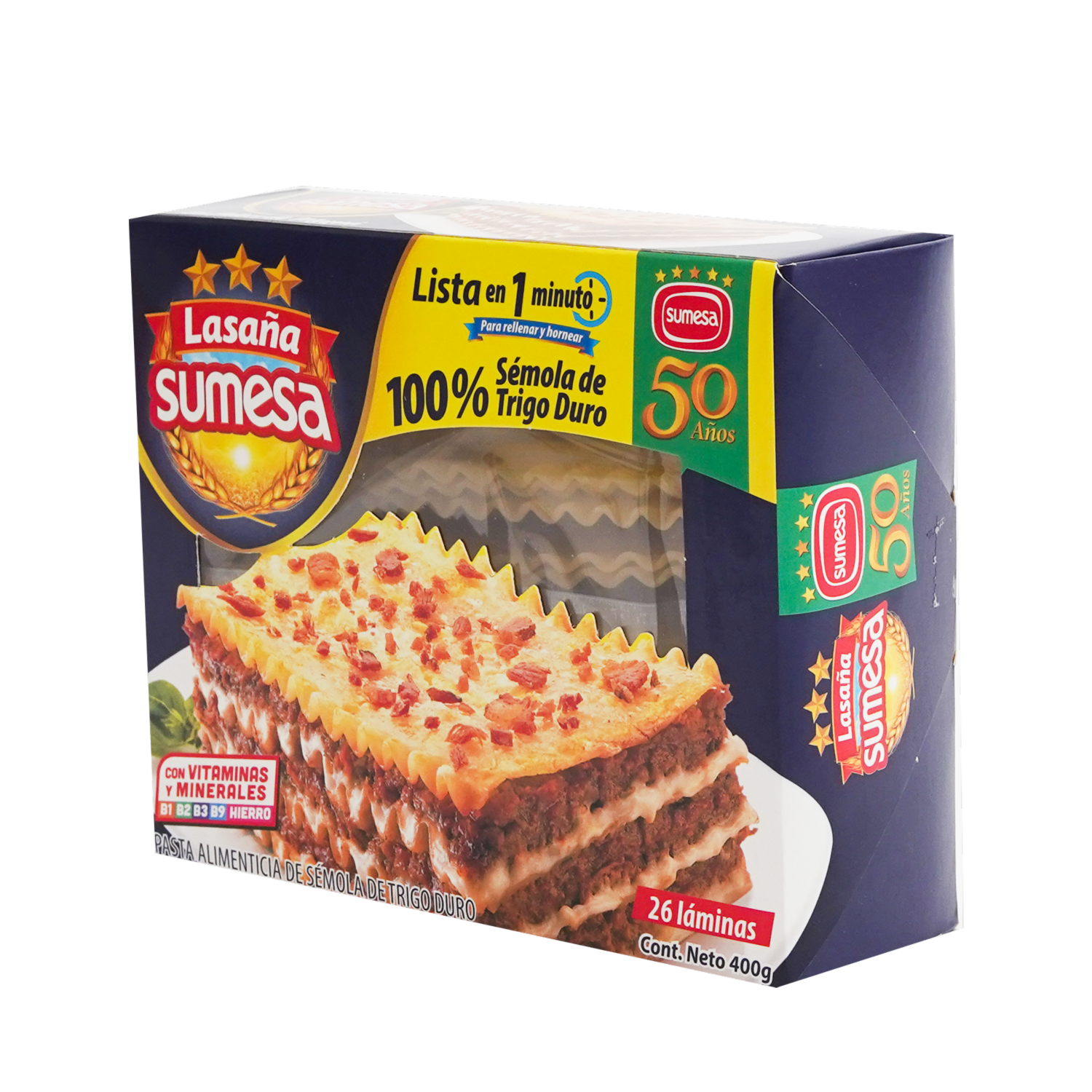 Lasaña Sémola y Harina de Trigo SUMESA 400 g