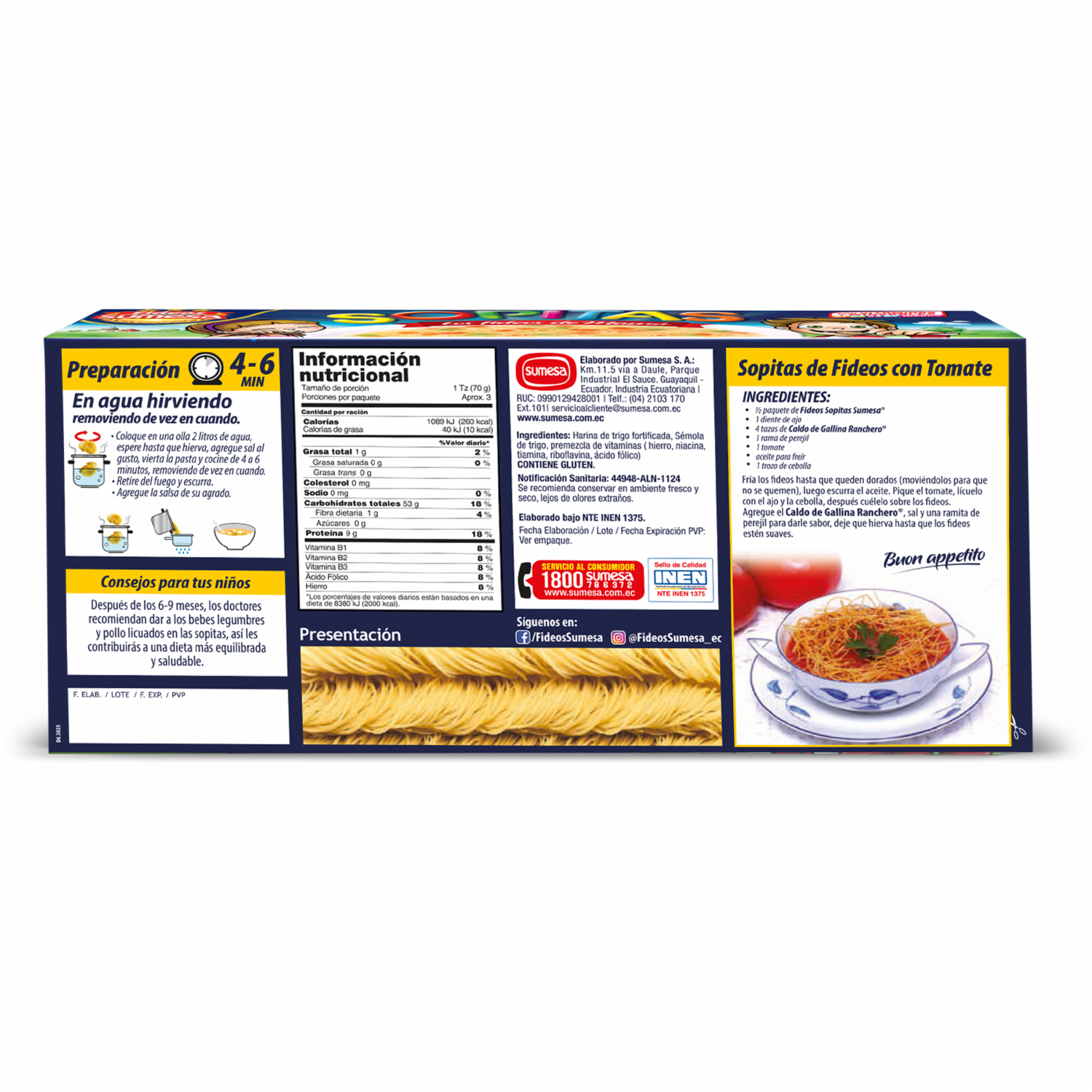 Fideo Sopita SUMESA 200 g
