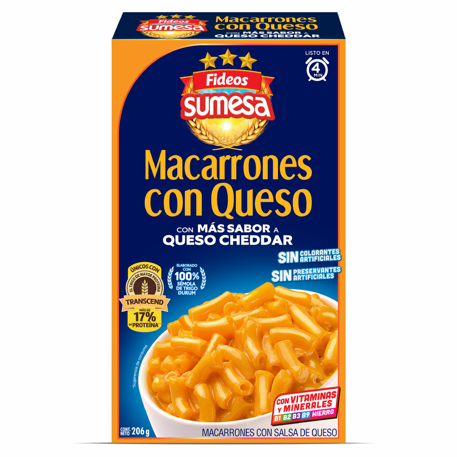 Macarrones Con Queso SUMESA 206 g