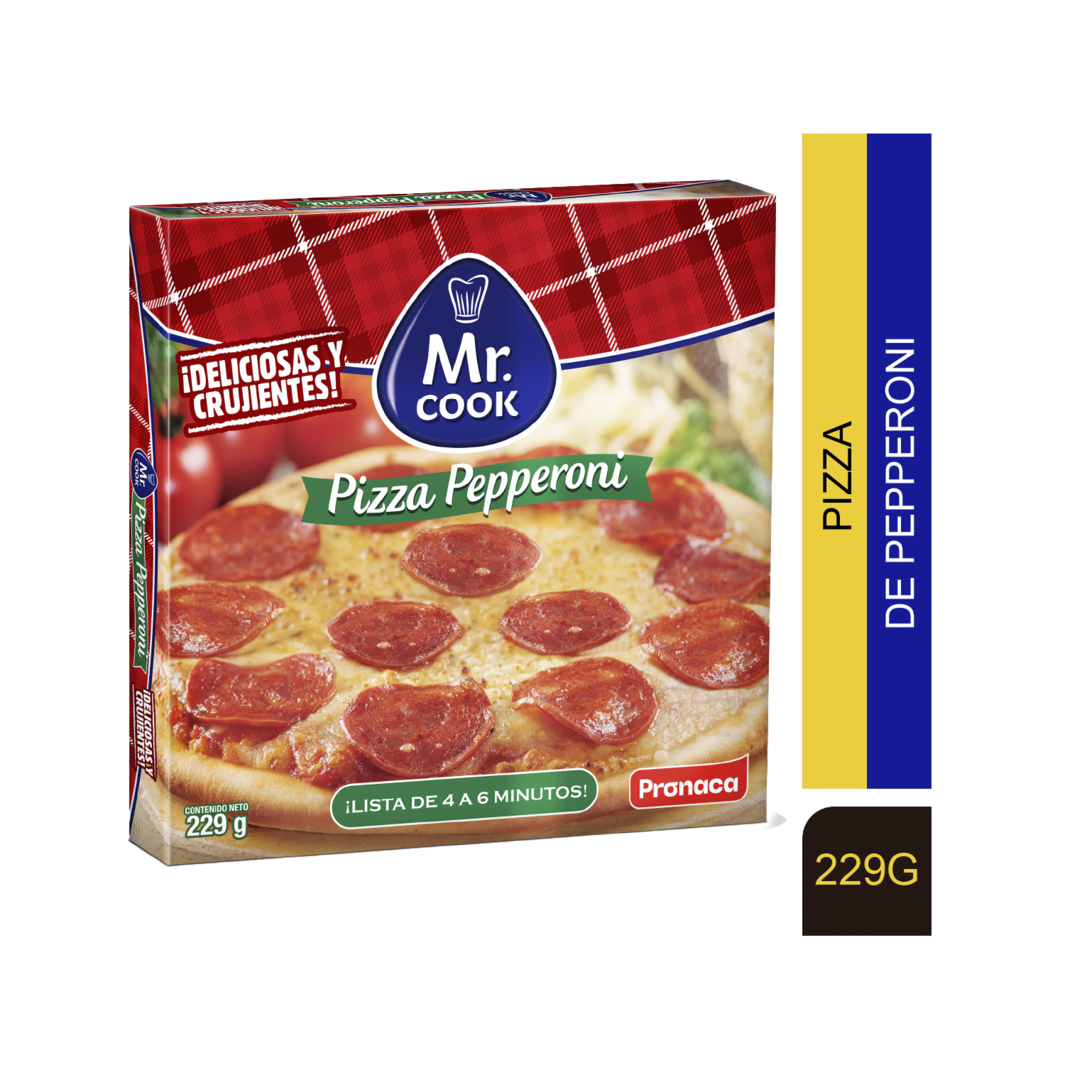 Pizza De Pepperoni Congelada MR. COOK 229 G