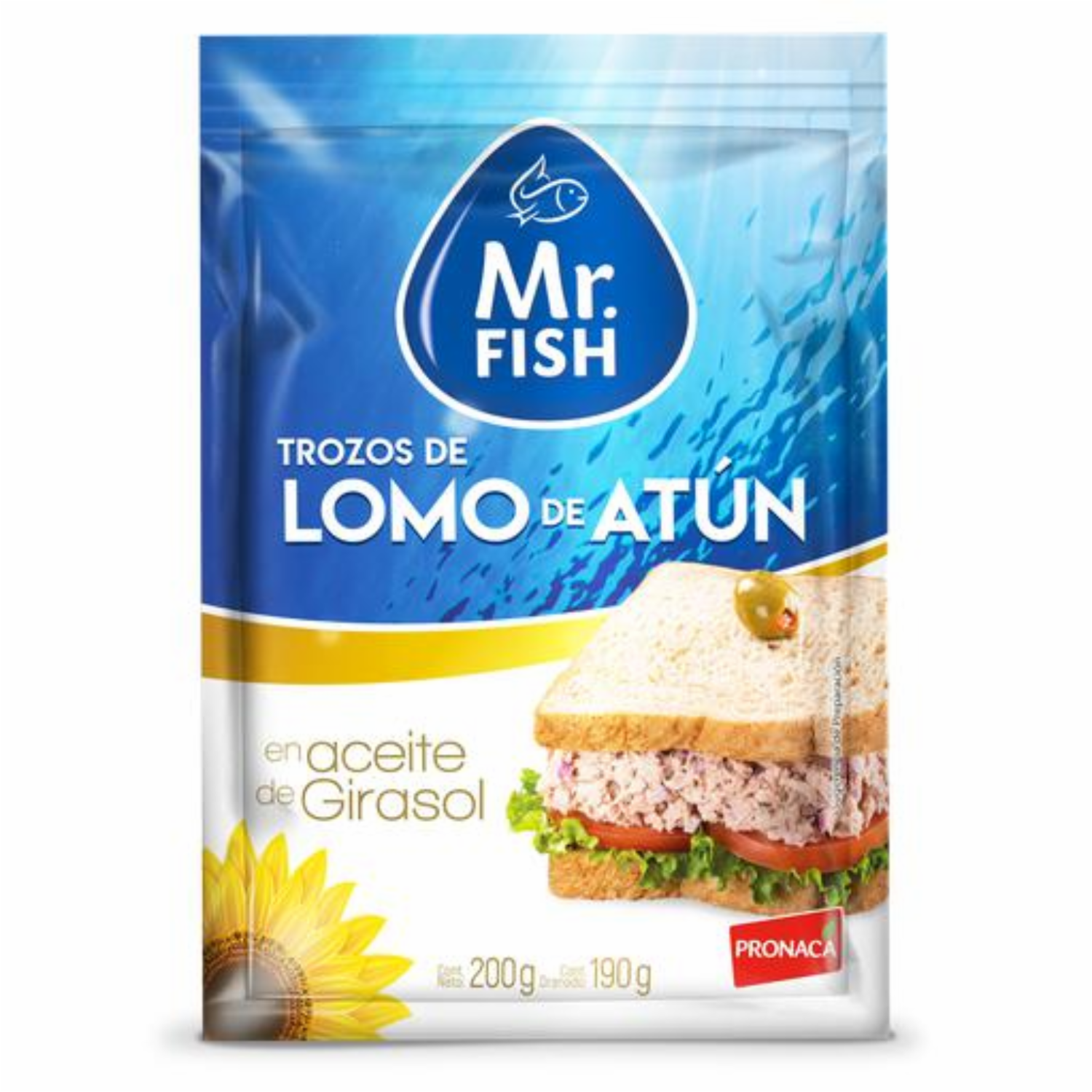 Atún En Aceite Girasol Pouch MR.FISH 200 G
