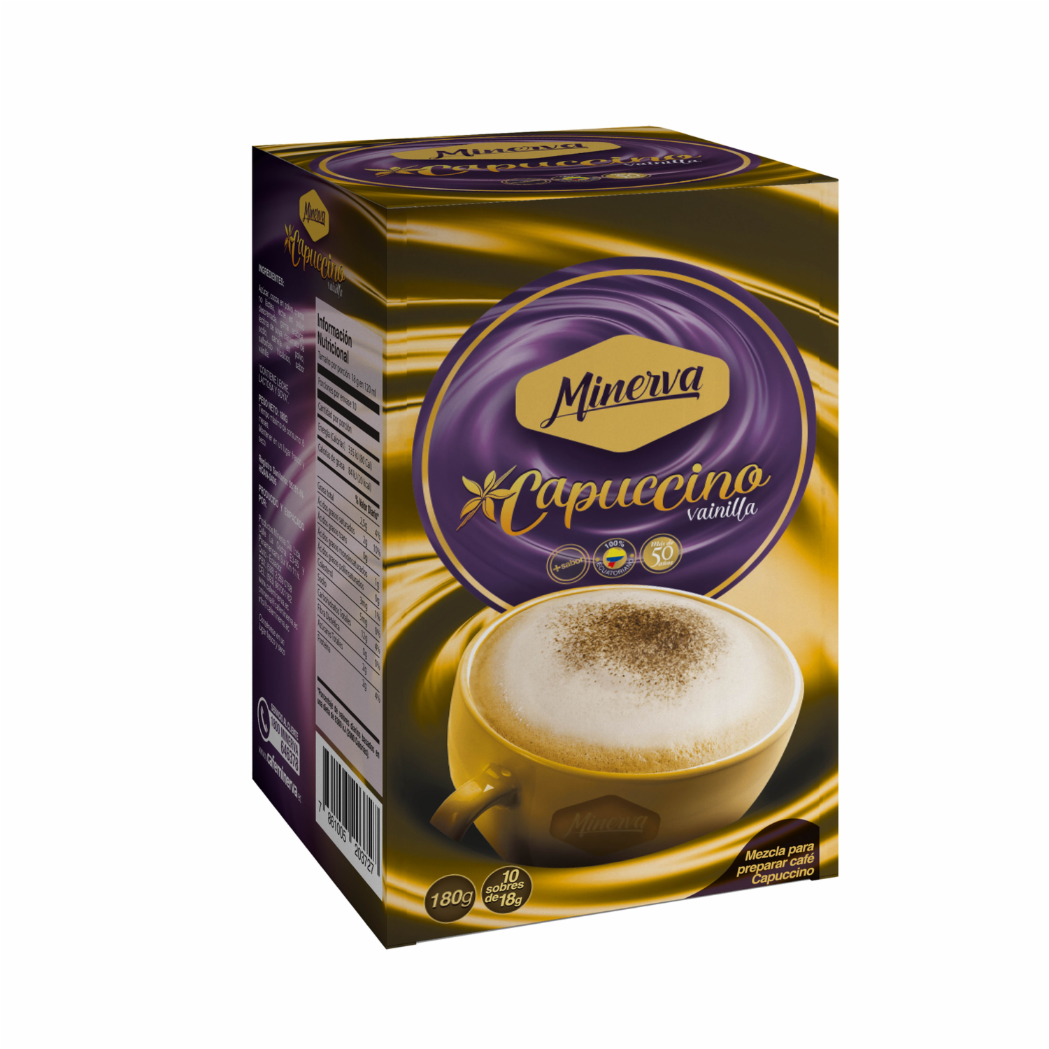 Cappuccino De Vainilla MINERVA 180 G