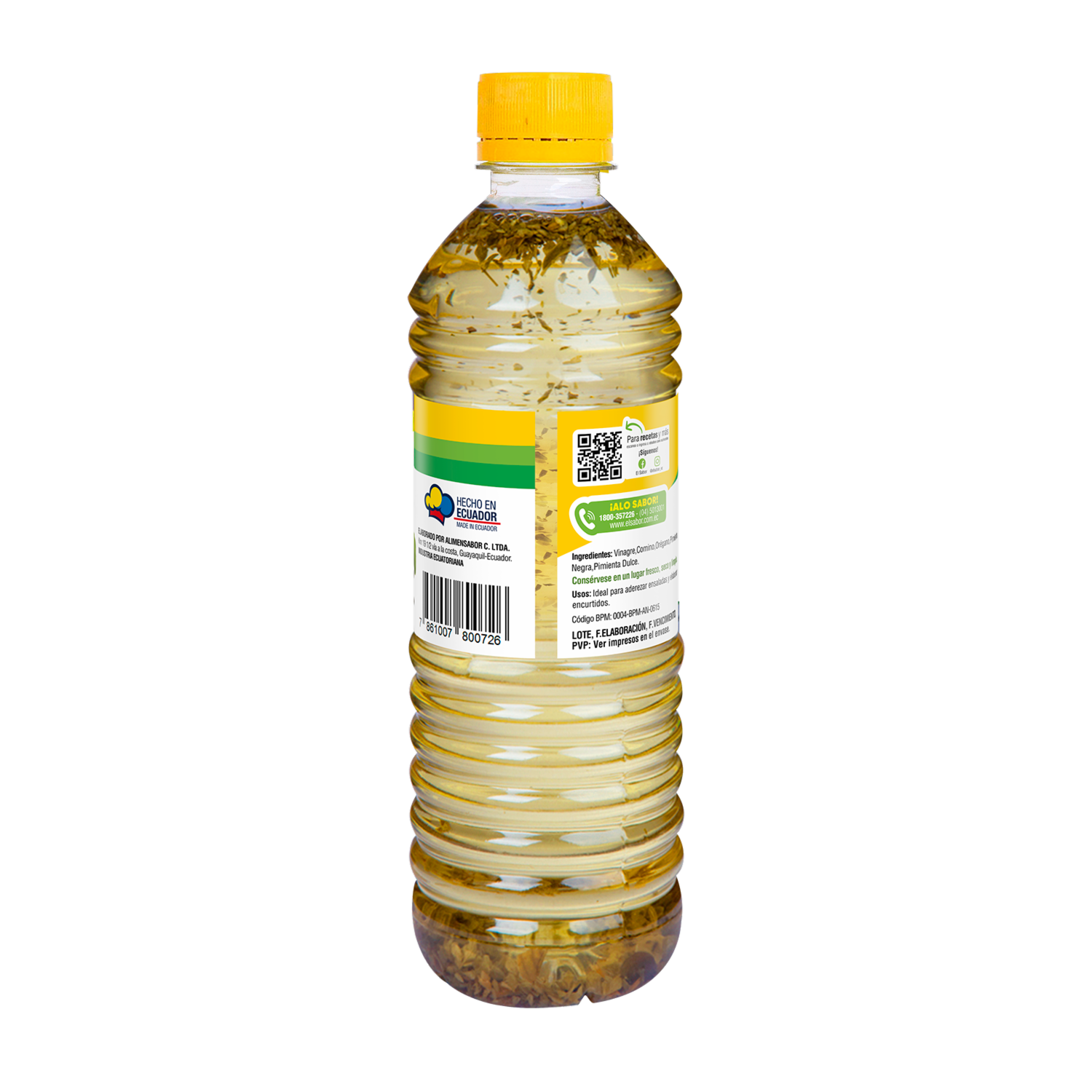 Vinagre Con Especias Naturales EL SABOR 500 Ml