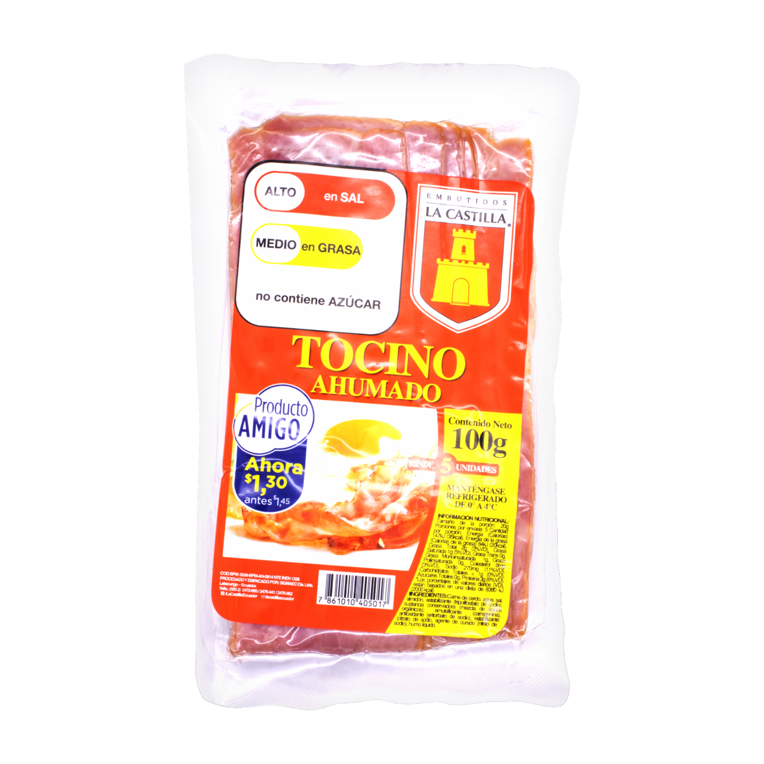 Tocino Ahumado Amigo LA CASTILLA 100 G