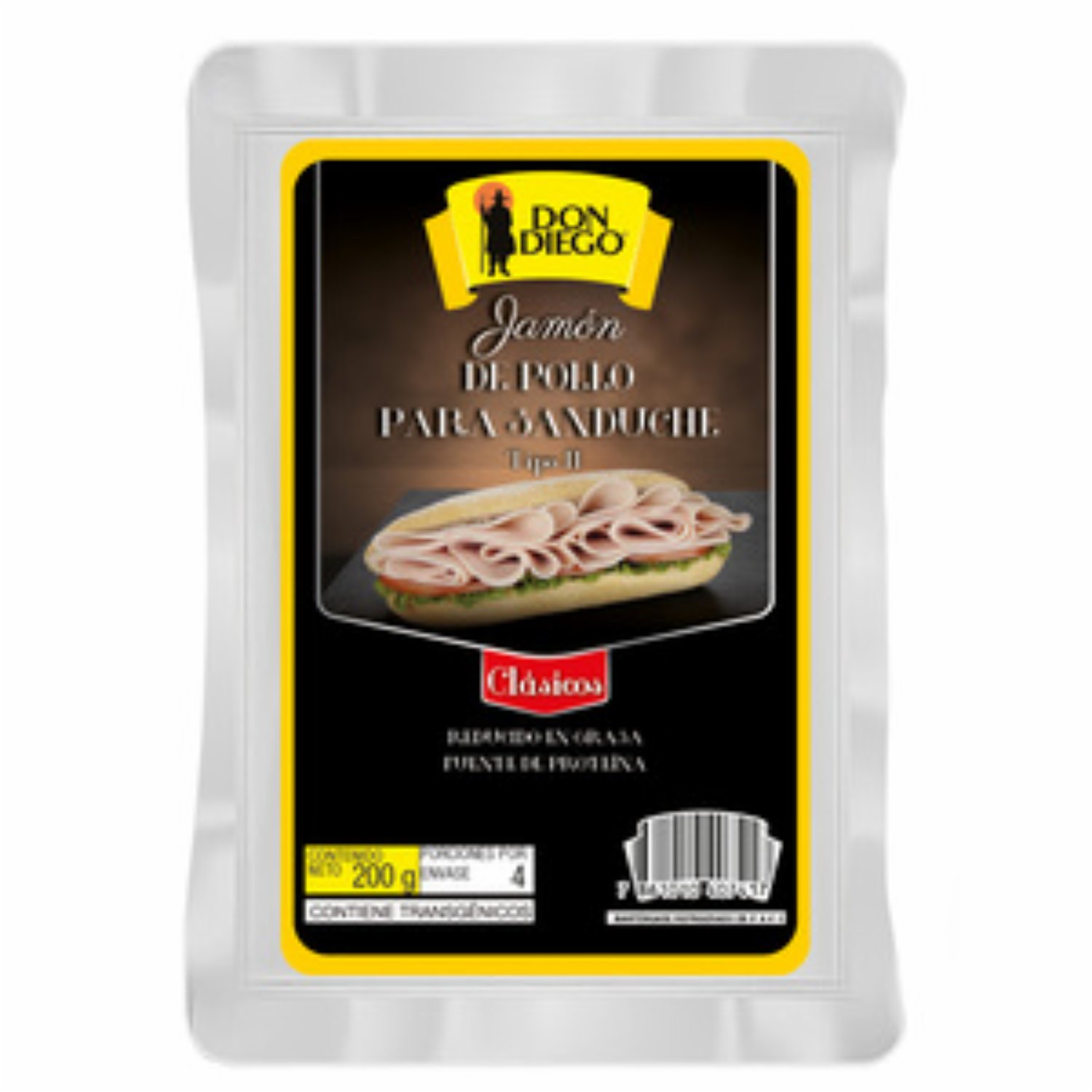 Jamón De Pollo Para Sanduche Tipo Ii DON DIEGO 200g