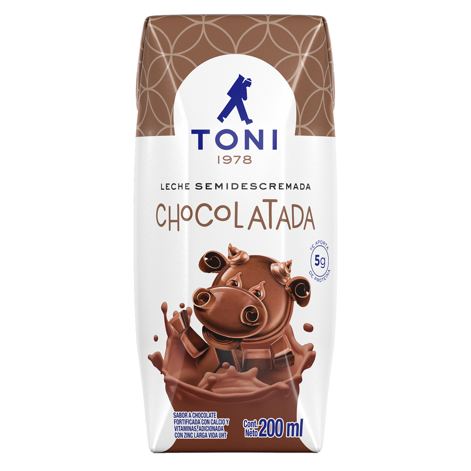 Leche Saborizada Chocolatada Tetra TONI 200 Ml