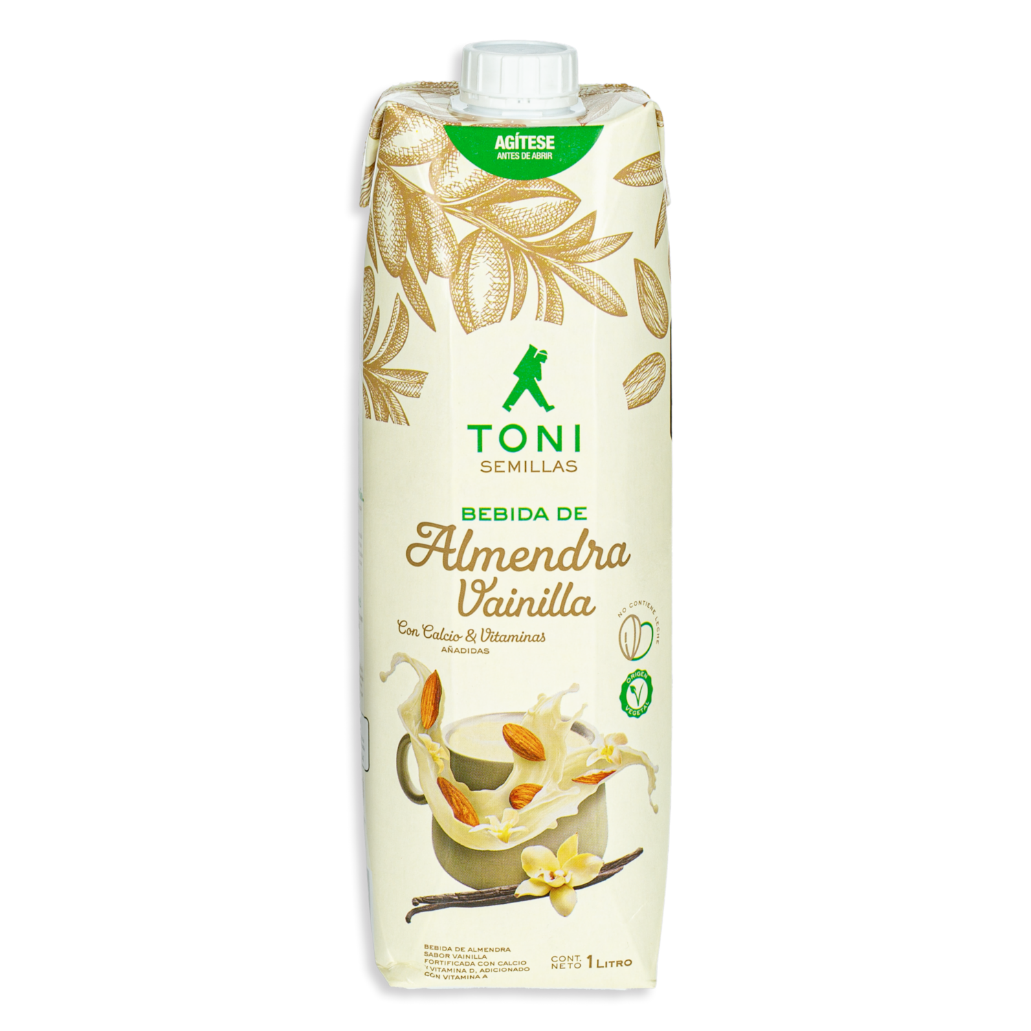 Bebida De Almendras Semillas Sabor A Vainilla TONI 1000Ml