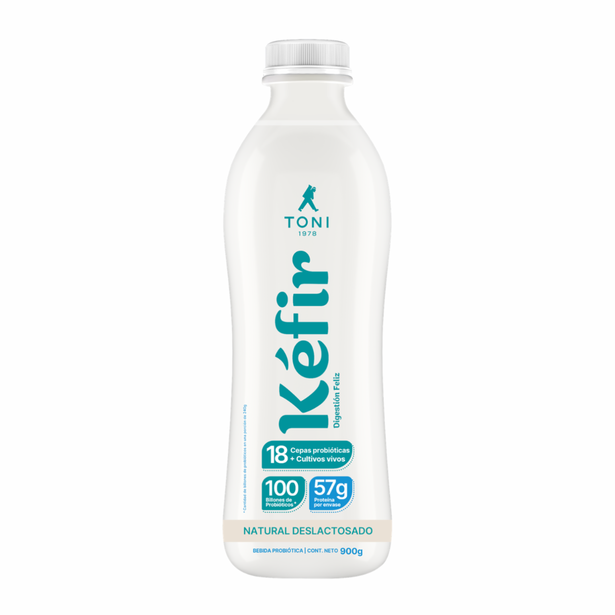 Kéfir Natural Deslactosado TONI 900 G